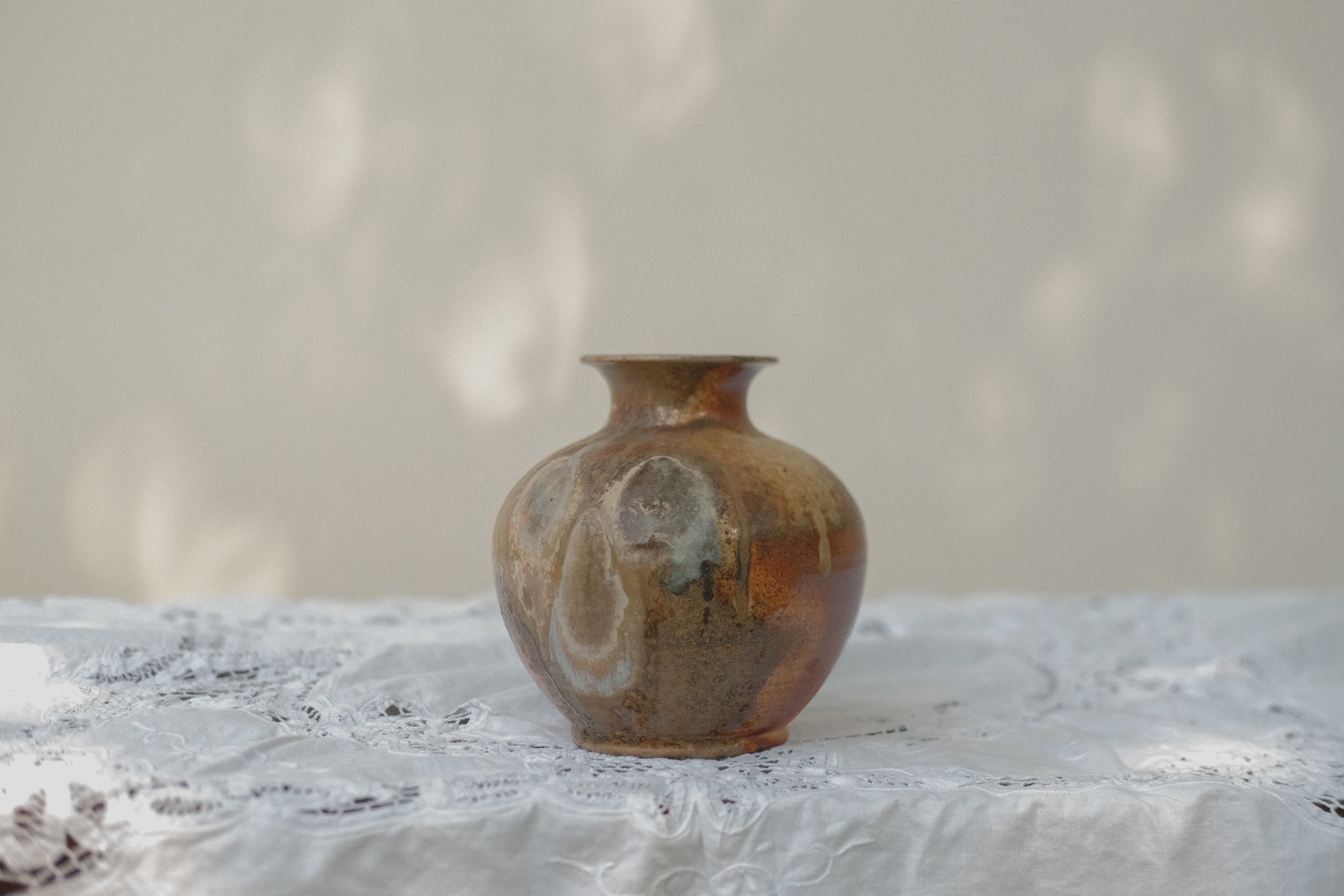 Wide Mouth Studio Pottery Vase