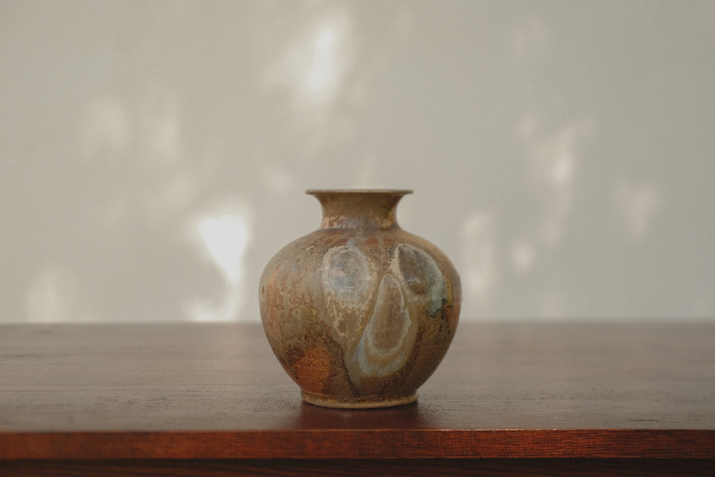 Wide Mouth Studio Pottery Vase