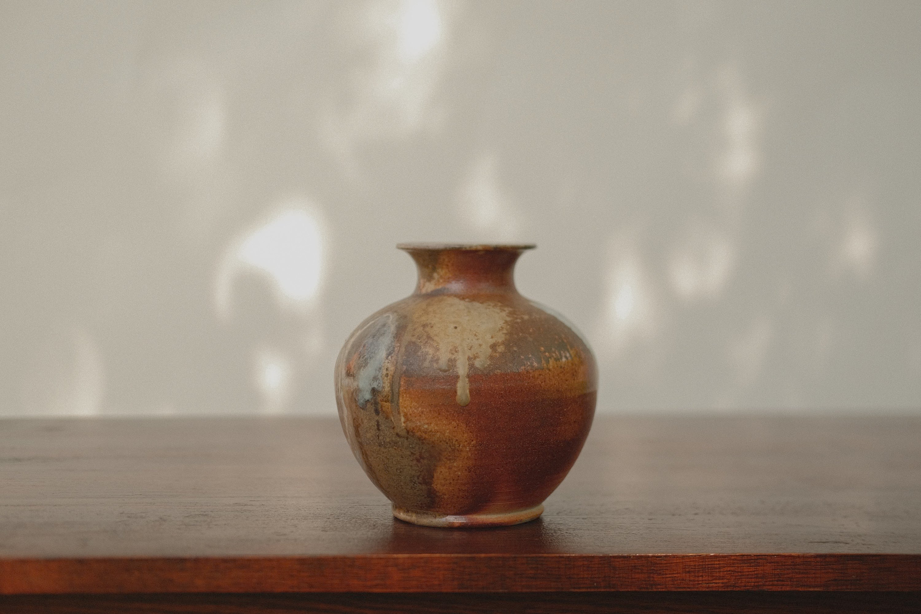 Wide Mouth Studio Pottery Vase