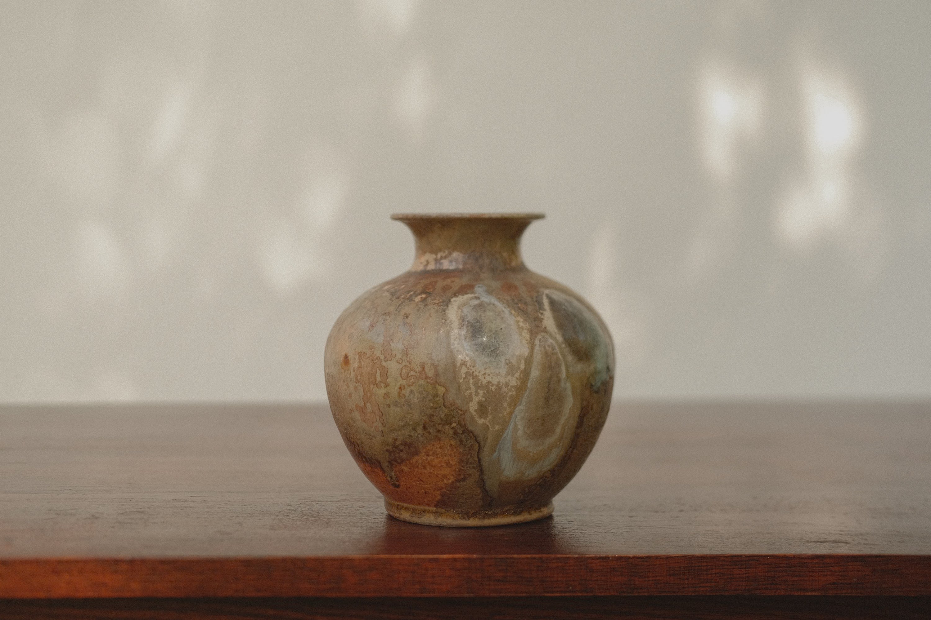 Wide Mouth Studio Pottery Vase