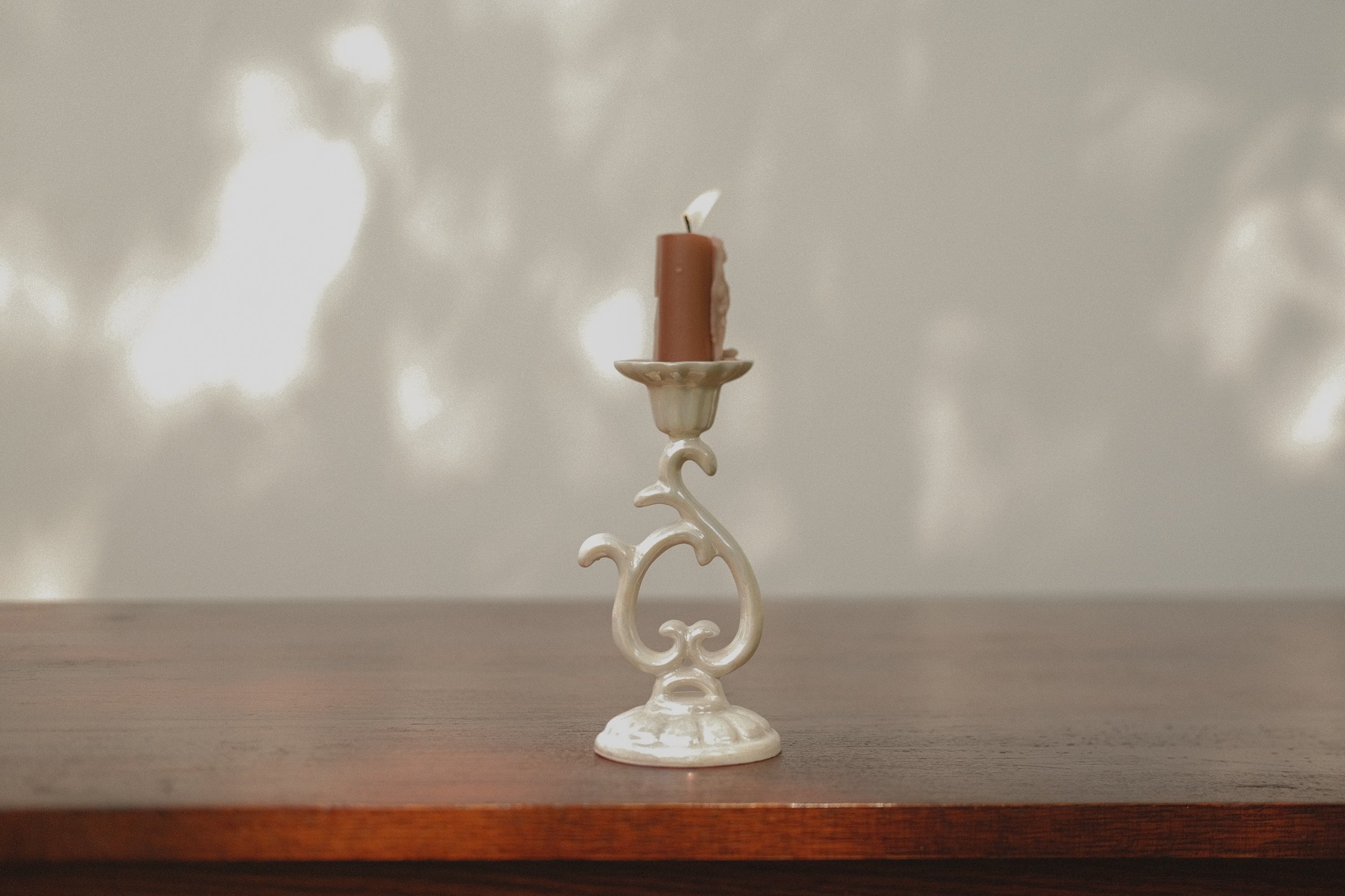 Porcelain Candlestick Holder