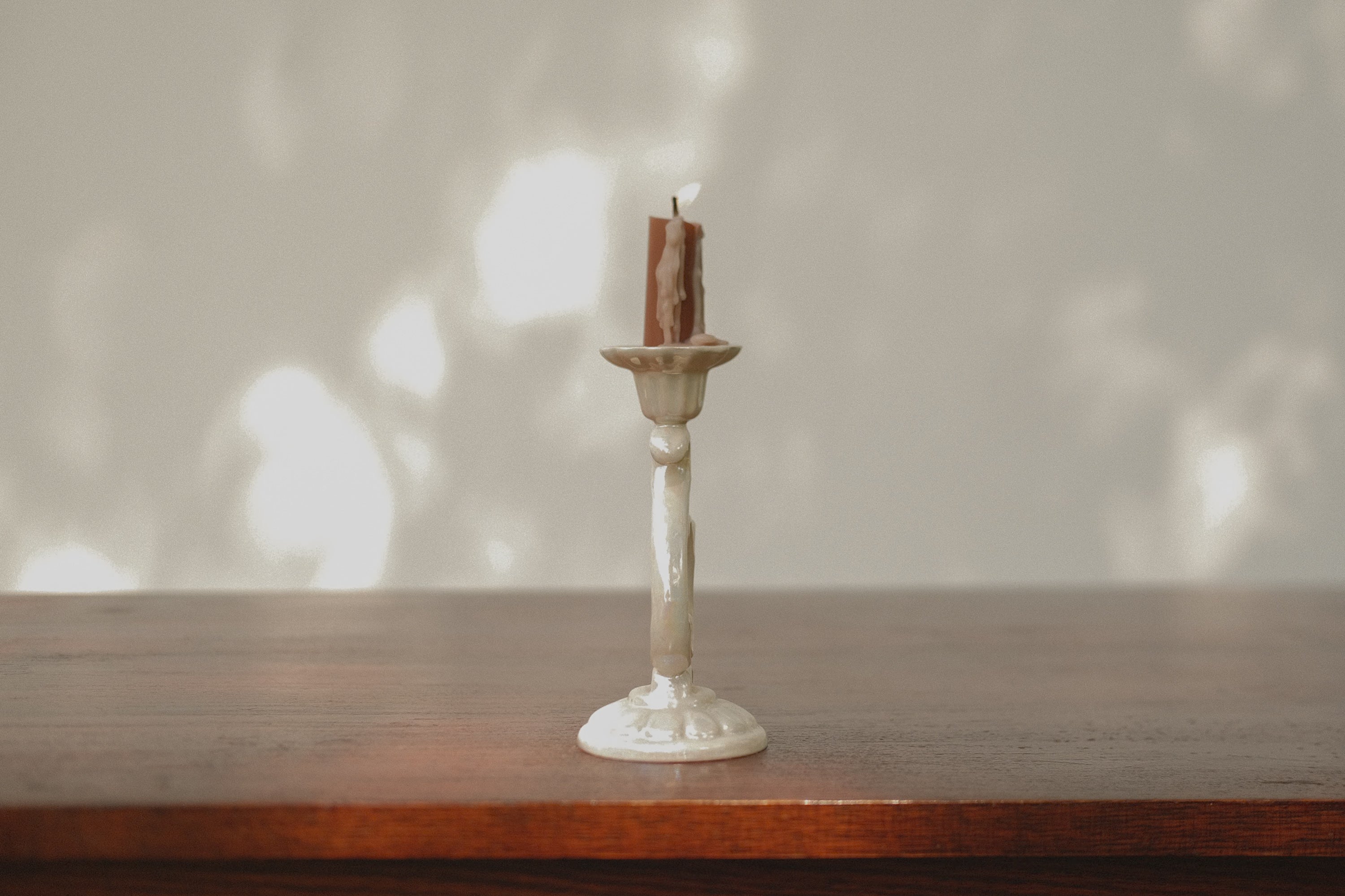 Porcelain Candlestick Holder