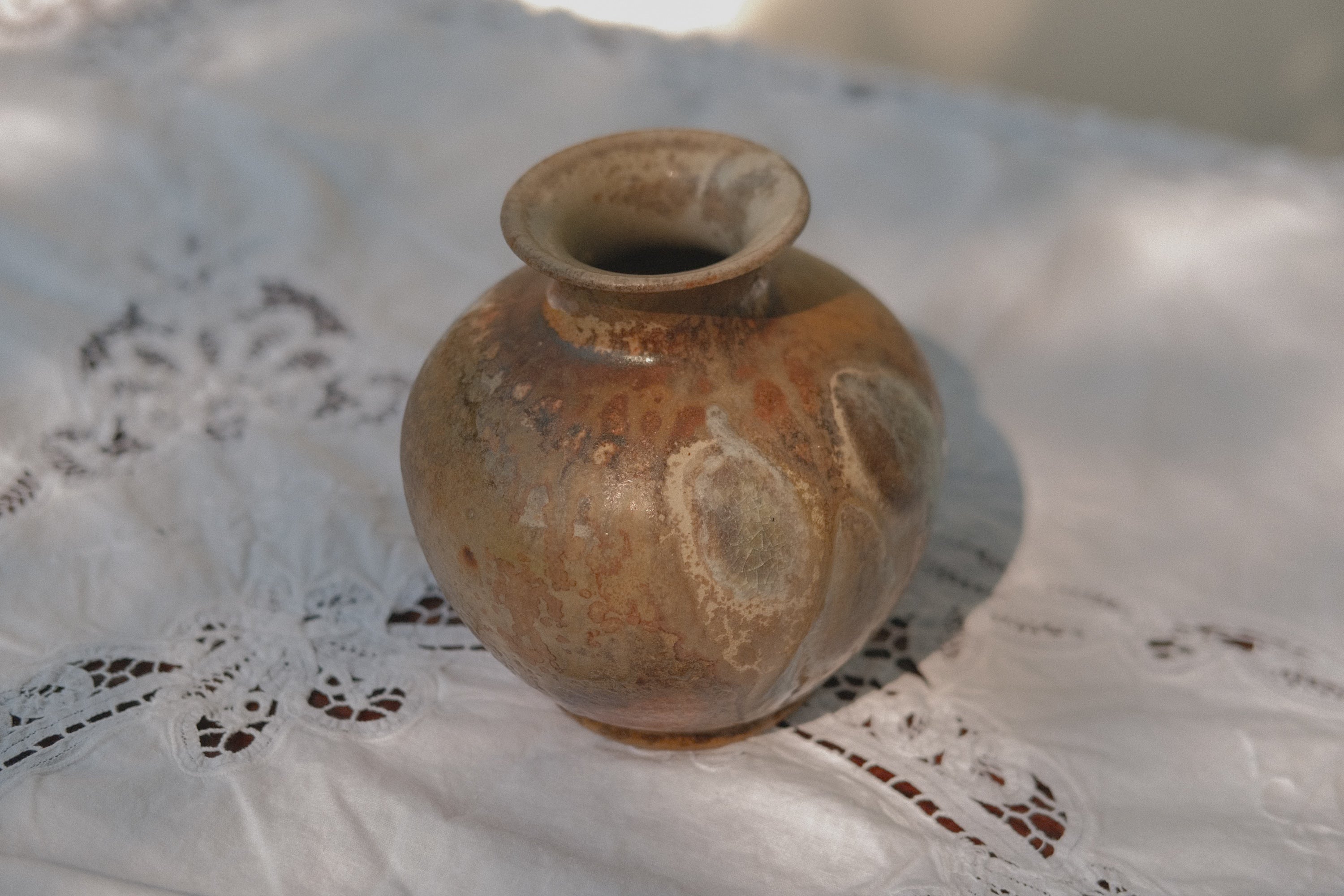 Wide Mouth Studio Pottery Vase