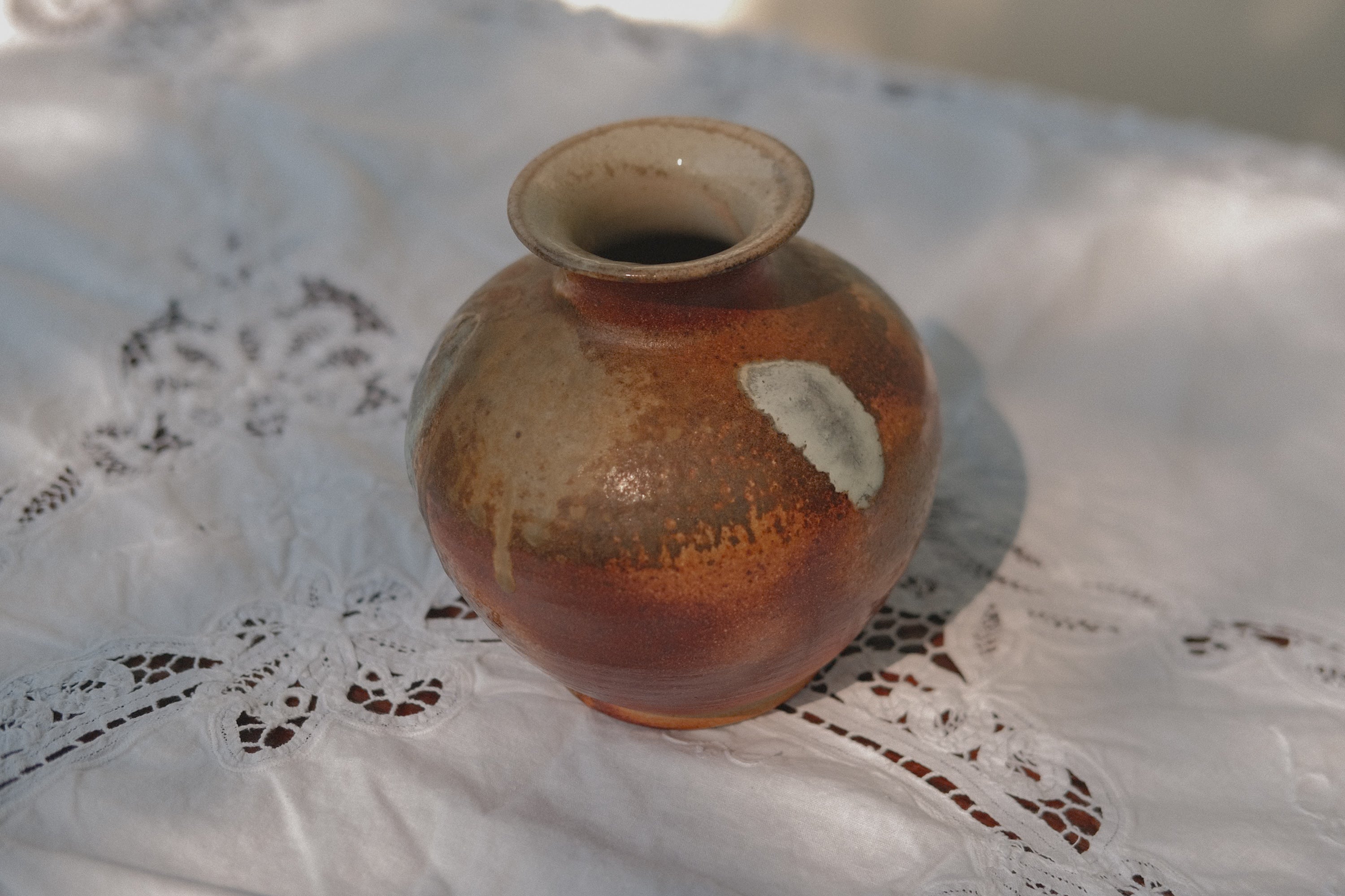Wide Mouth Studio Pottery Vase