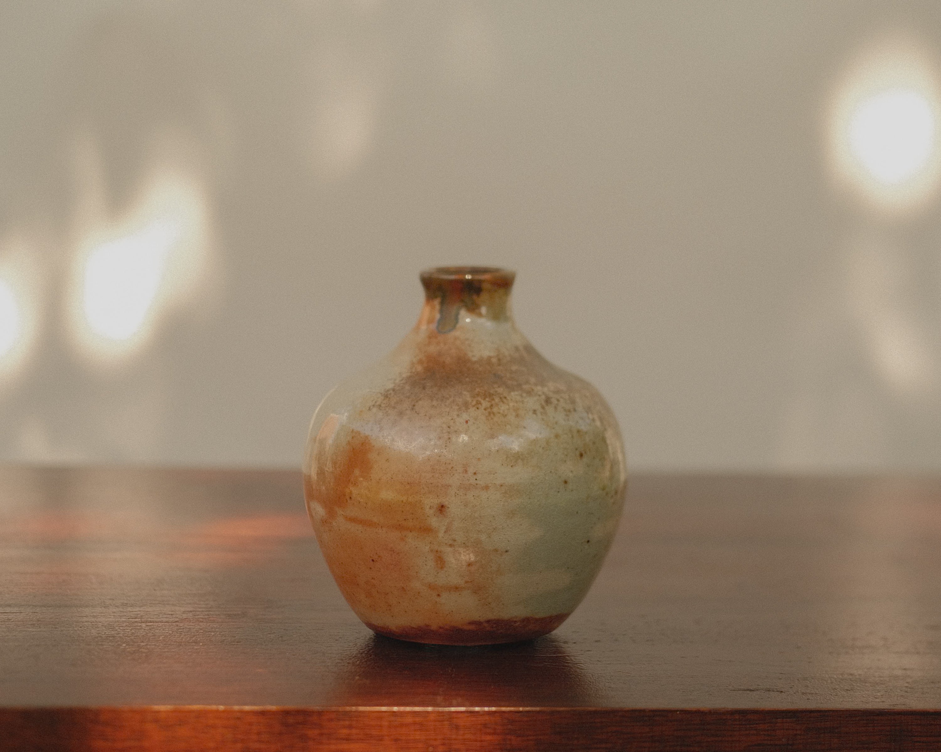 Narrow Mouth Studio Pottery Vase