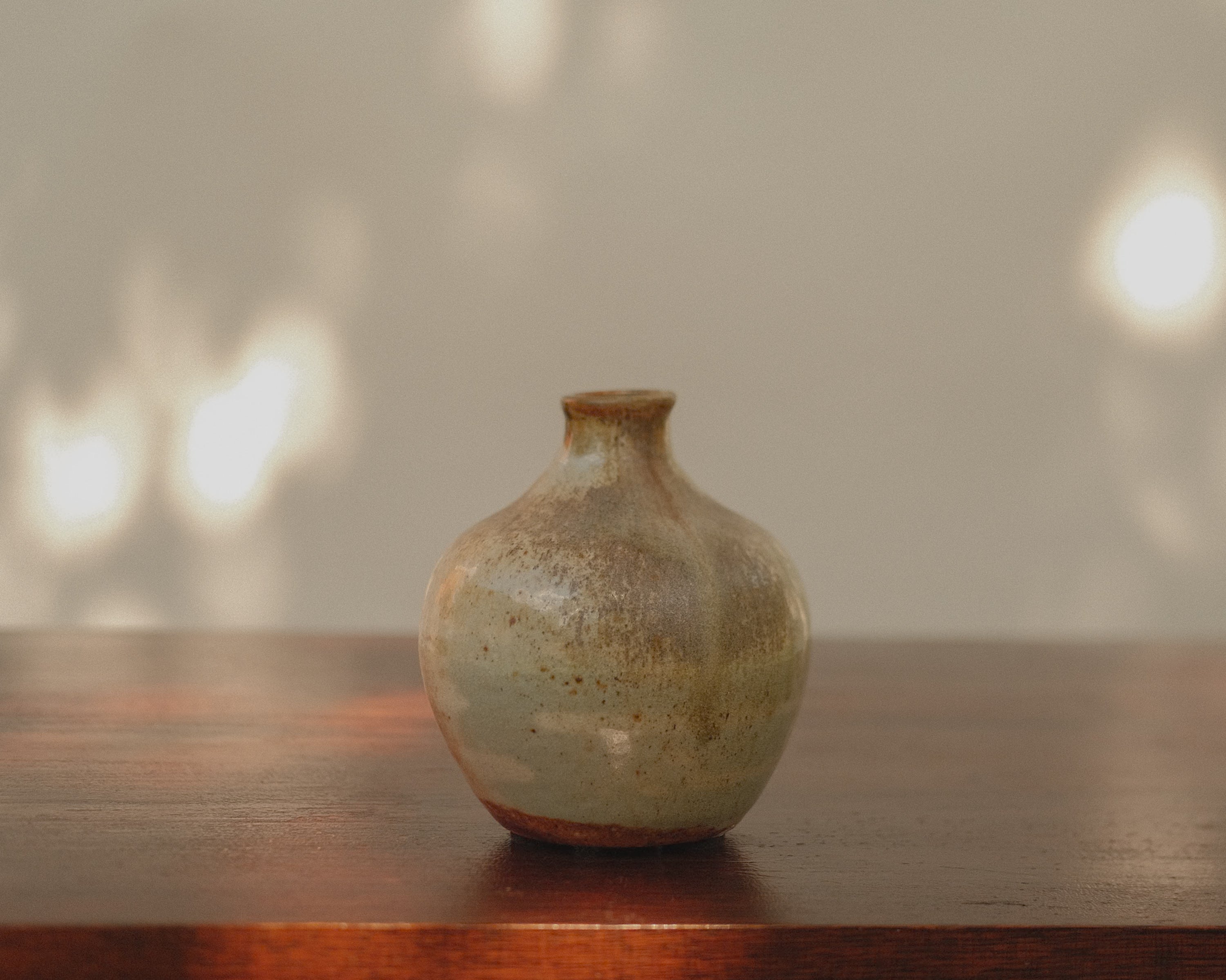Narrow Mouth Studio Pottery Vase