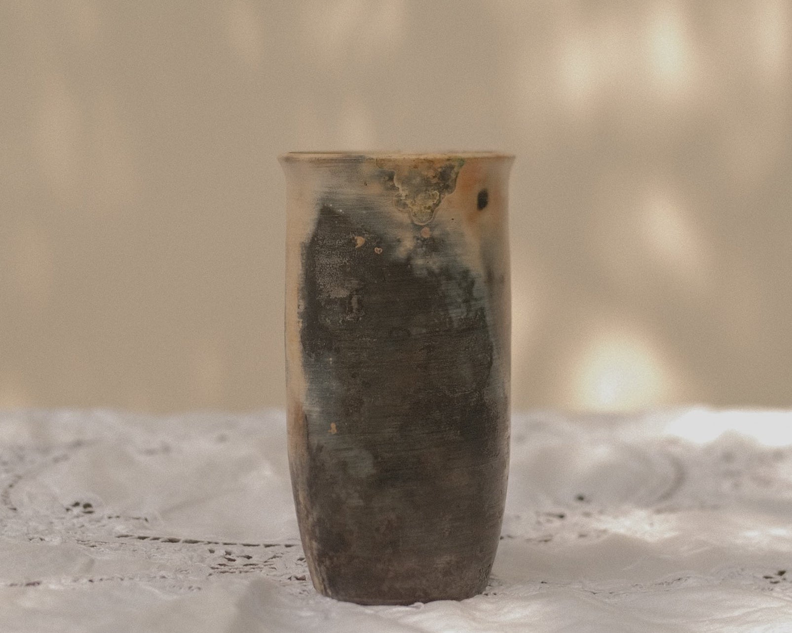 Thin Raku Vase