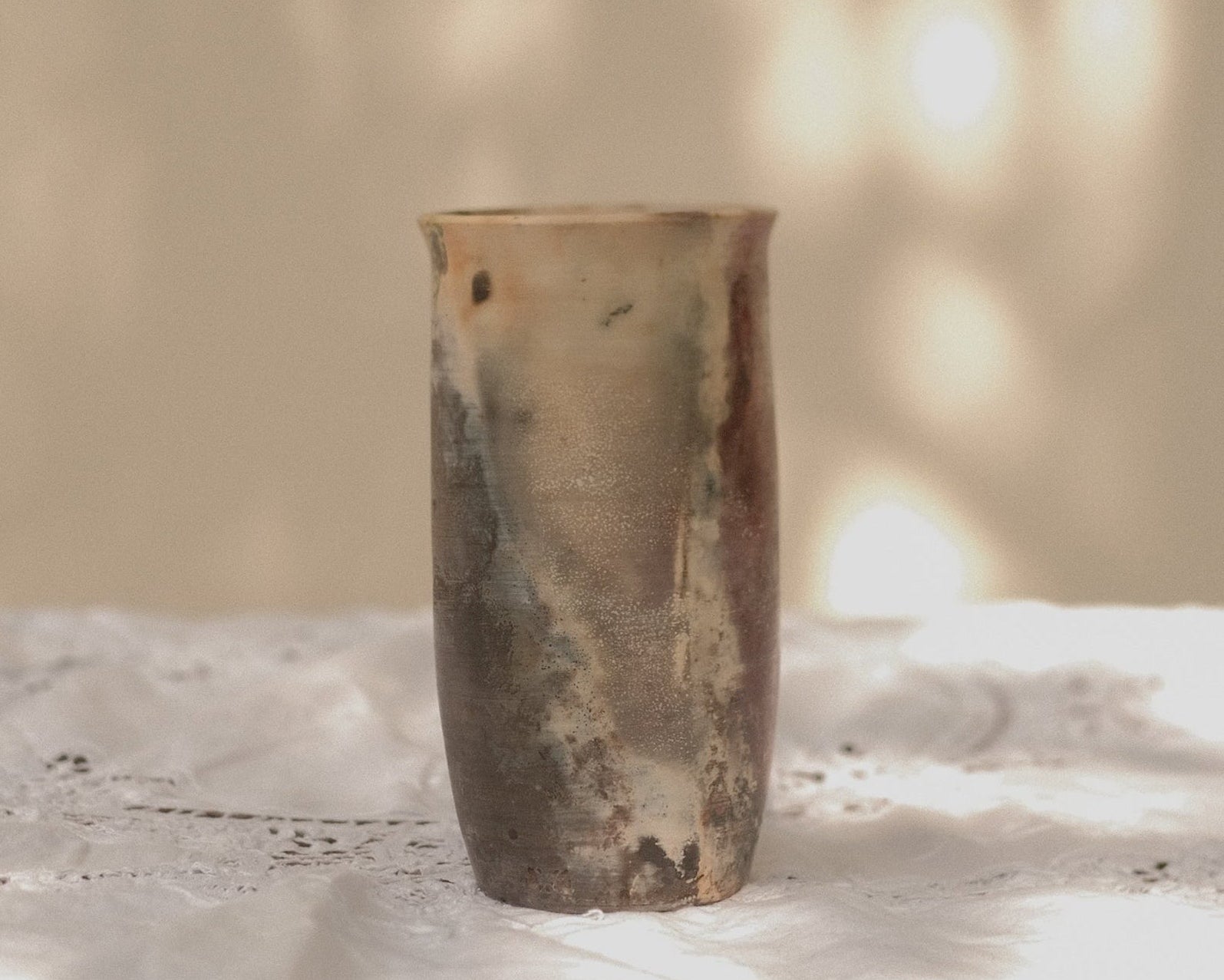 Thin Raku Vase