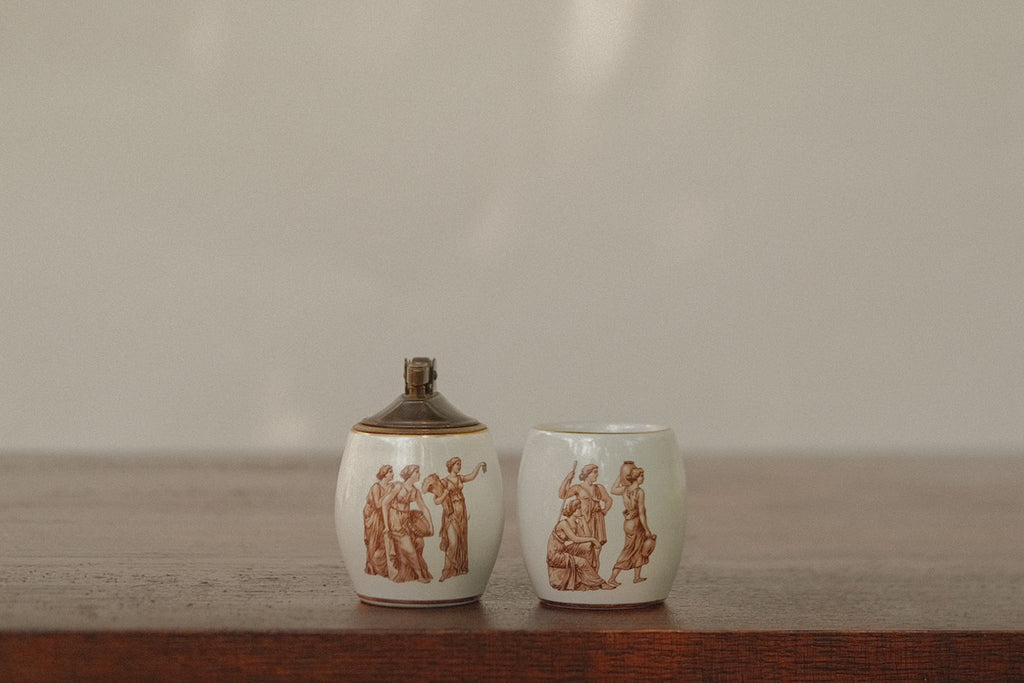 Roman Lighter and Ash Tray