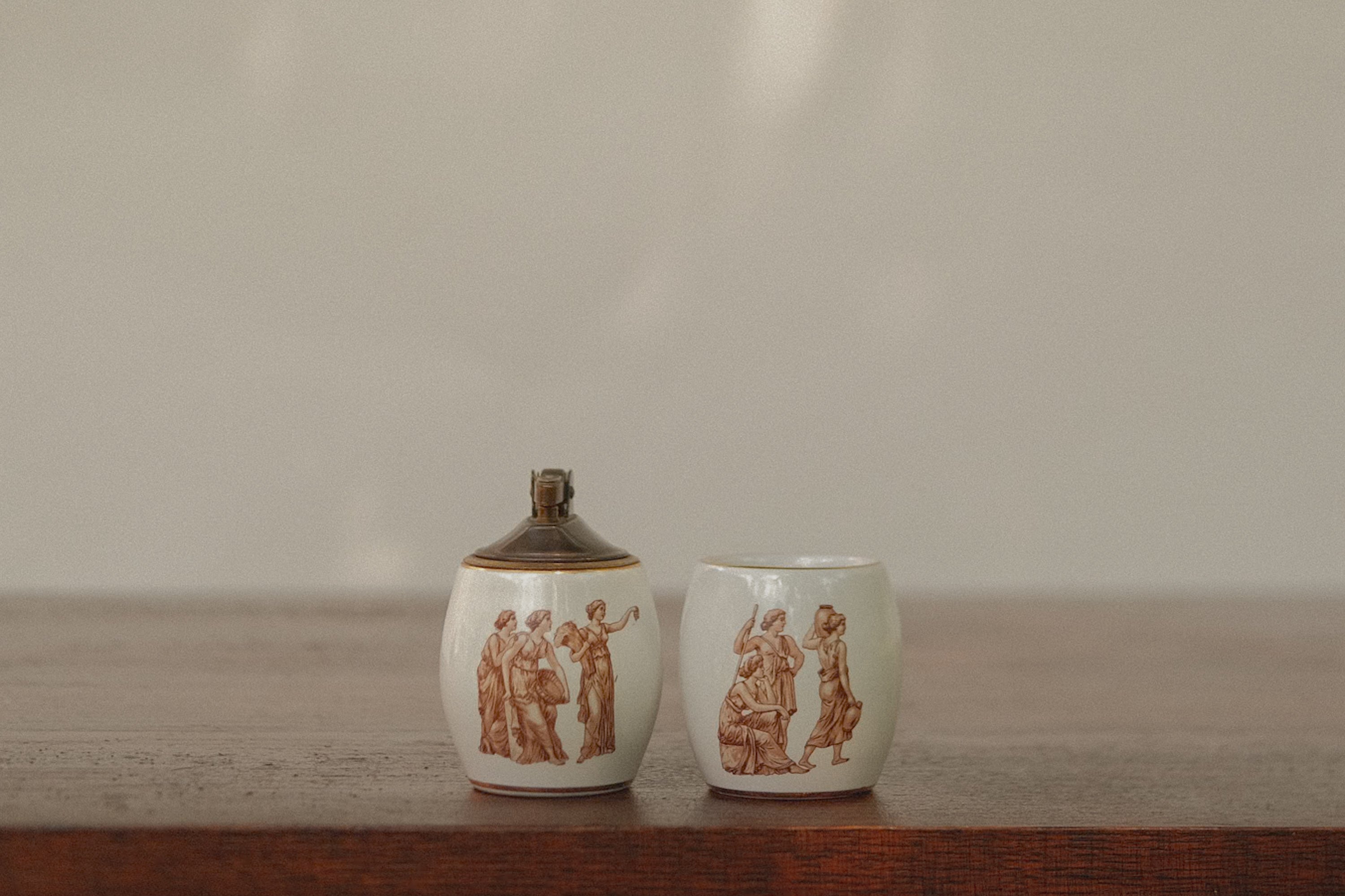 Roman Lighter and Ash Tray