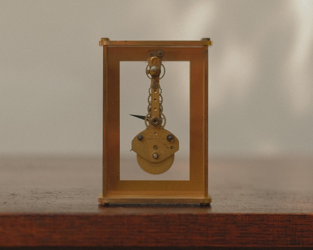 Hamilton Brass Desk Clock - West Germany