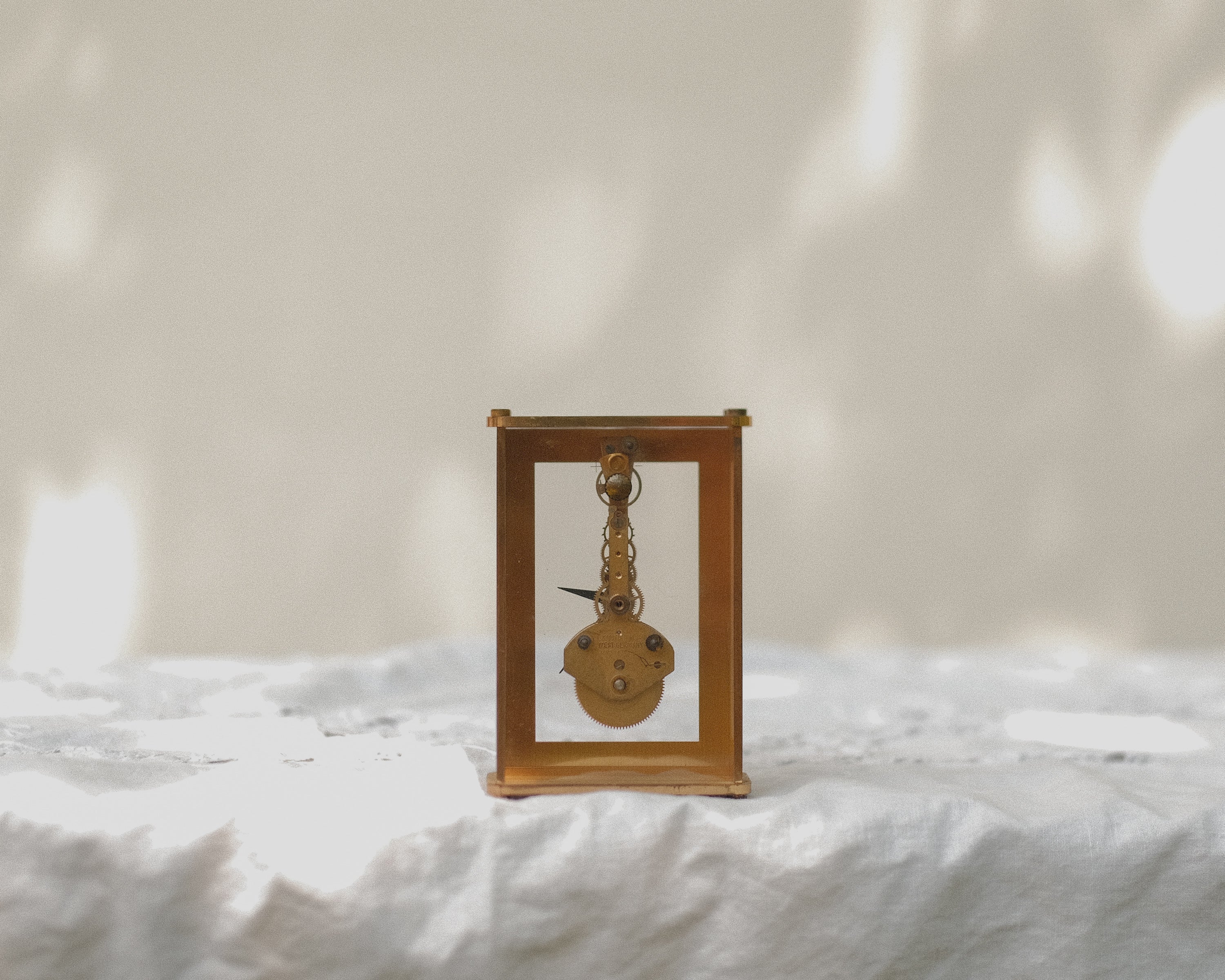 Hamilton Brass Desk Clock - West Germany