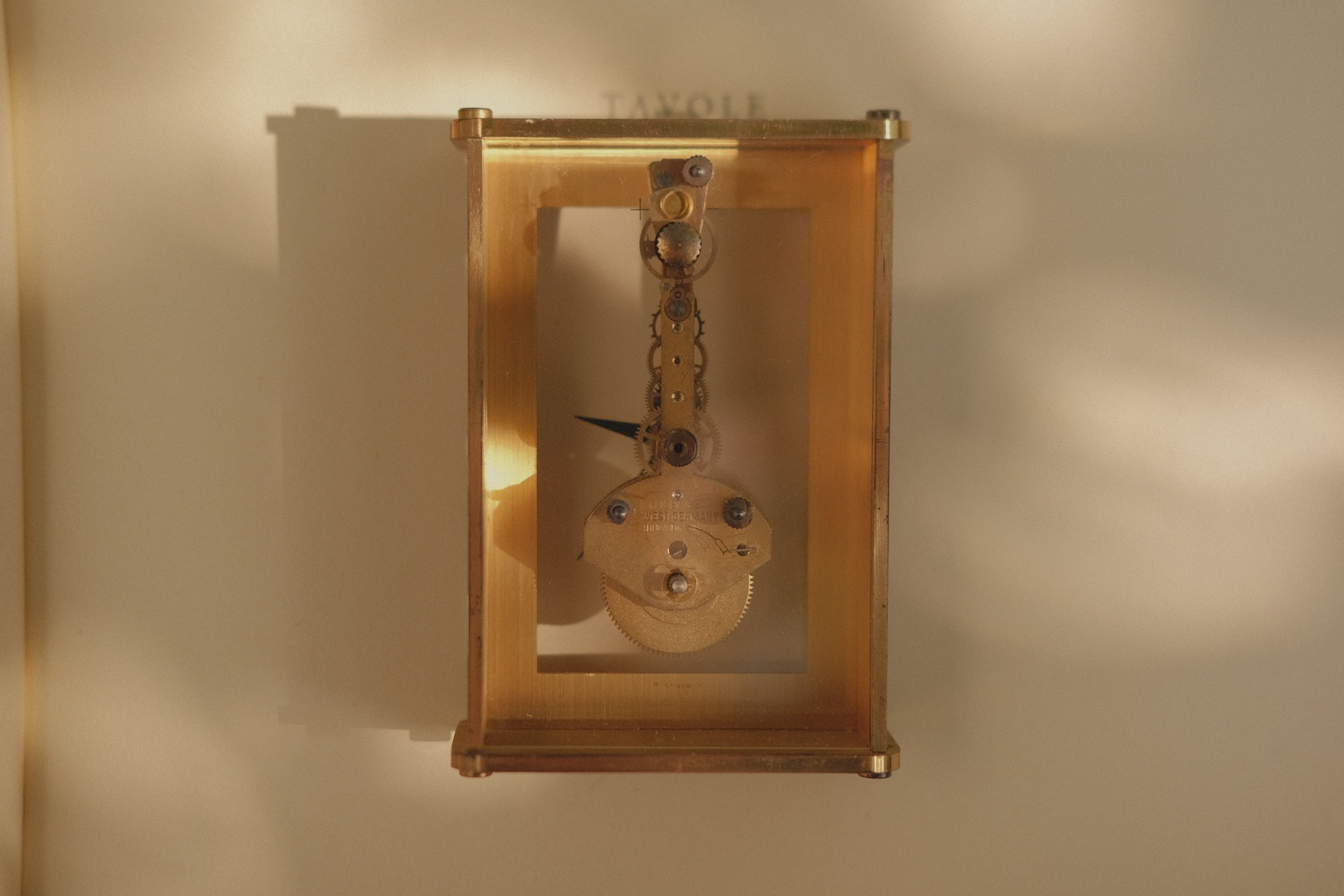 Hamilton Brass Desk Clock - West Germany