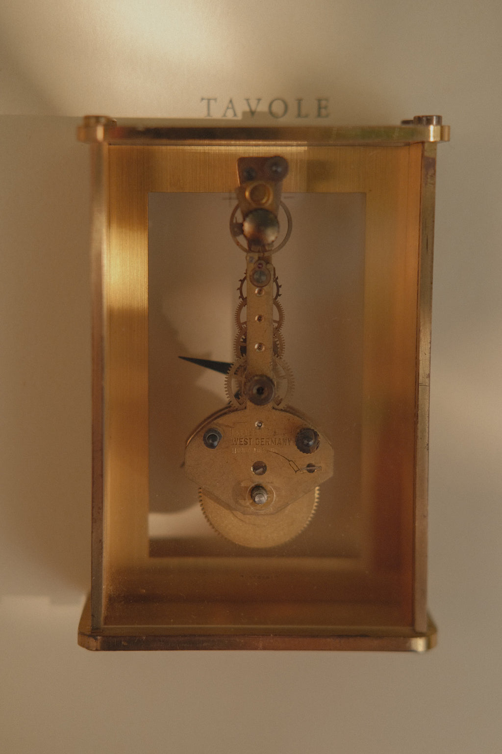 Hamilton Brass Desk Clock - West Germany