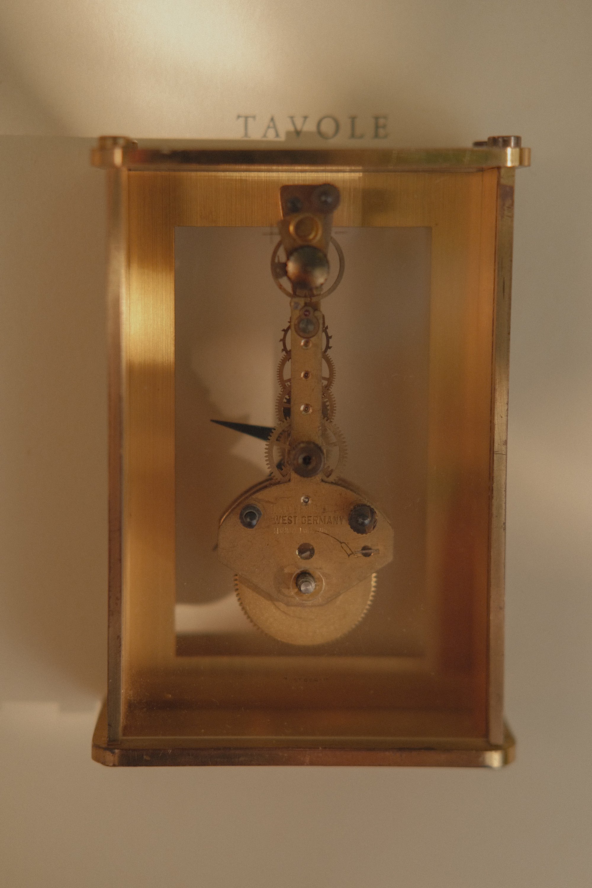 Hamilton Brass Desk Clock - West Germany