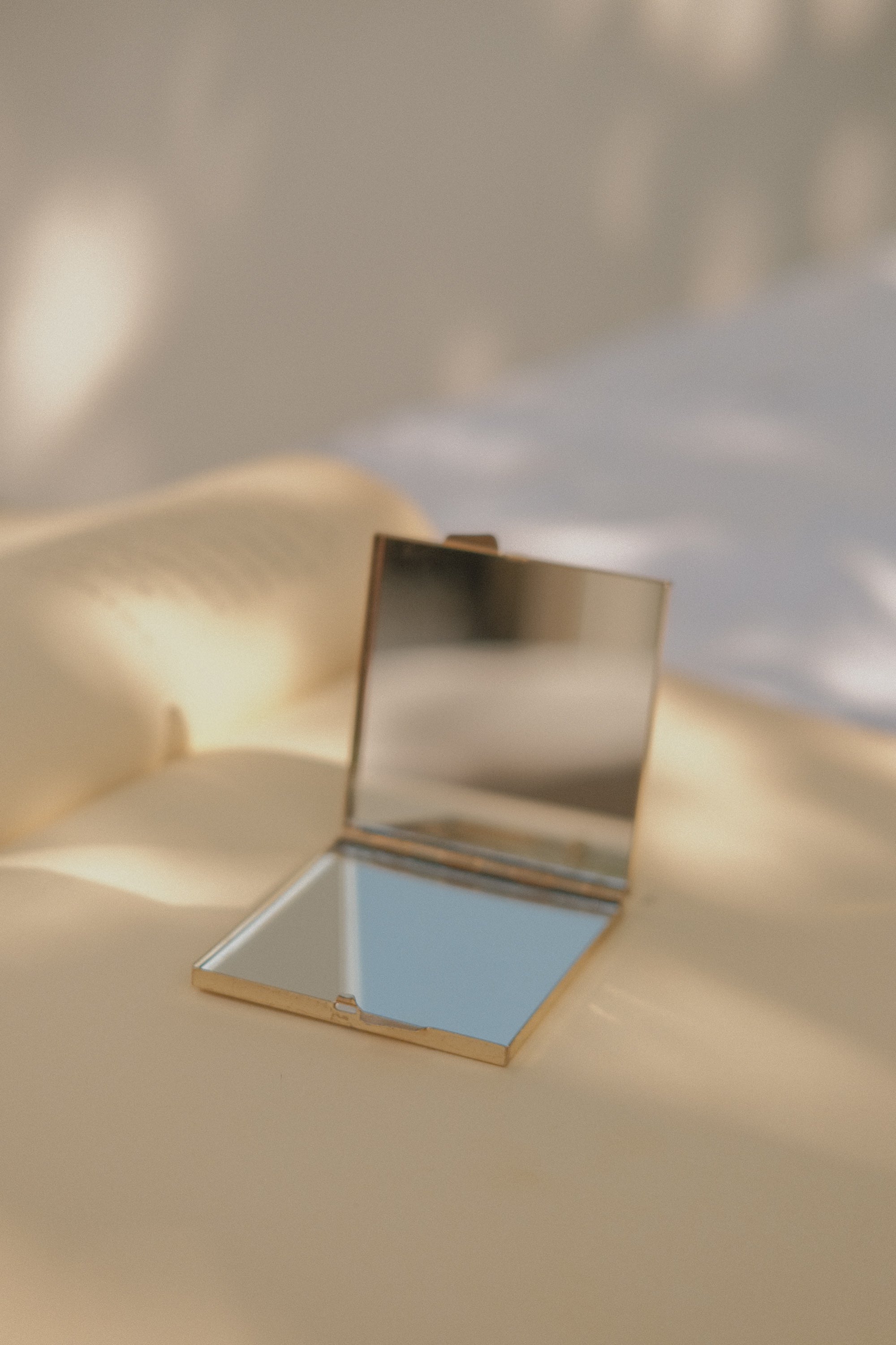 Japanese Floral Mirror Compact
