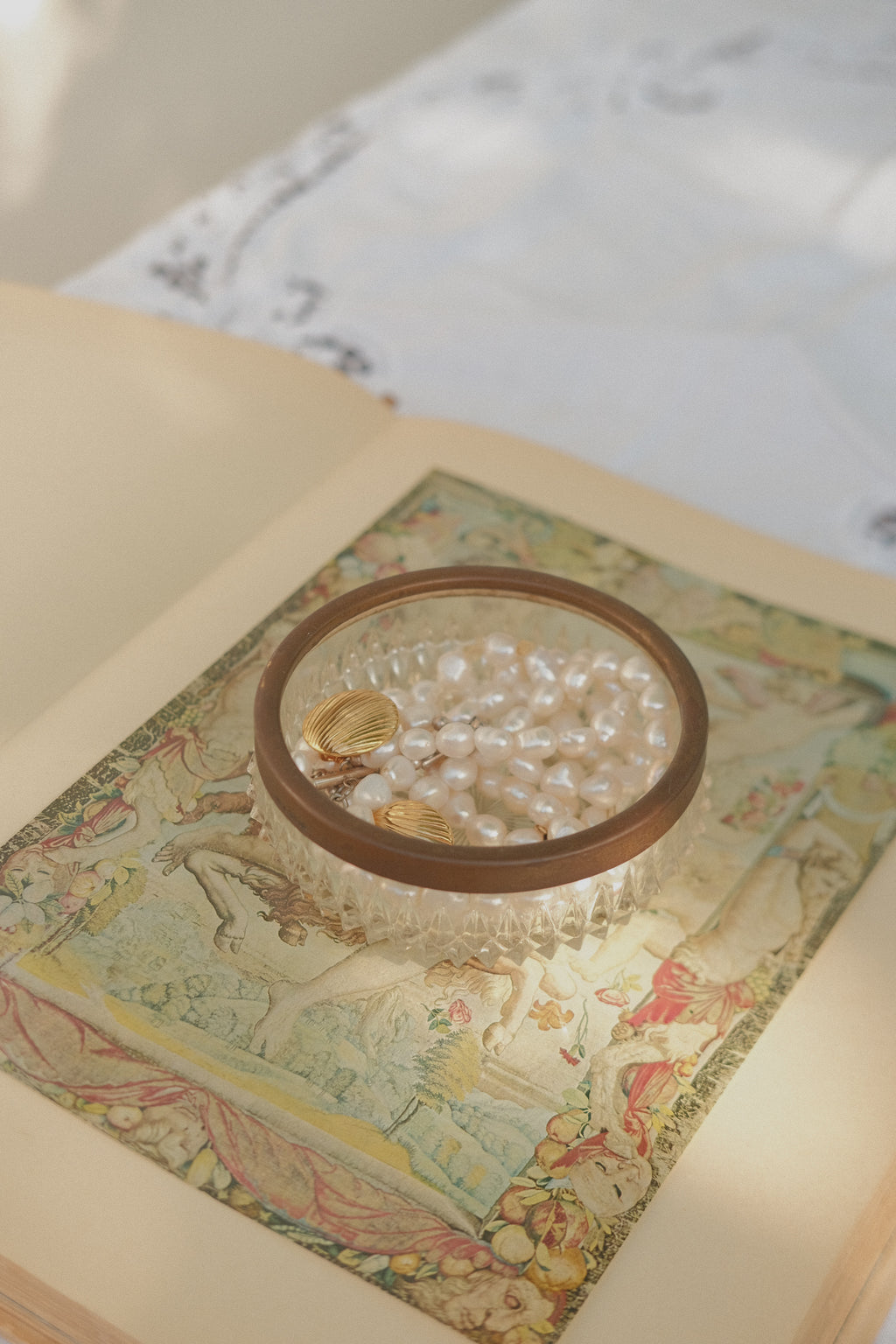 English Glass Trinket Dish