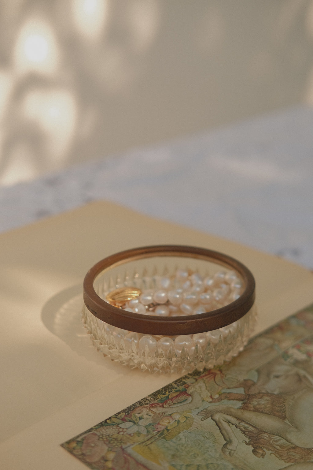 English Glass Trinket Dish