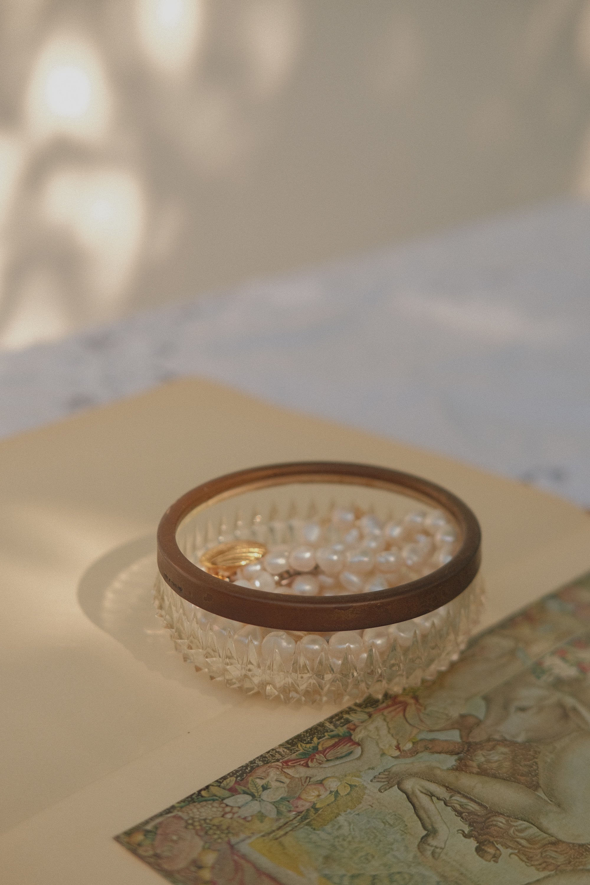 English Glass Trinket Dish
