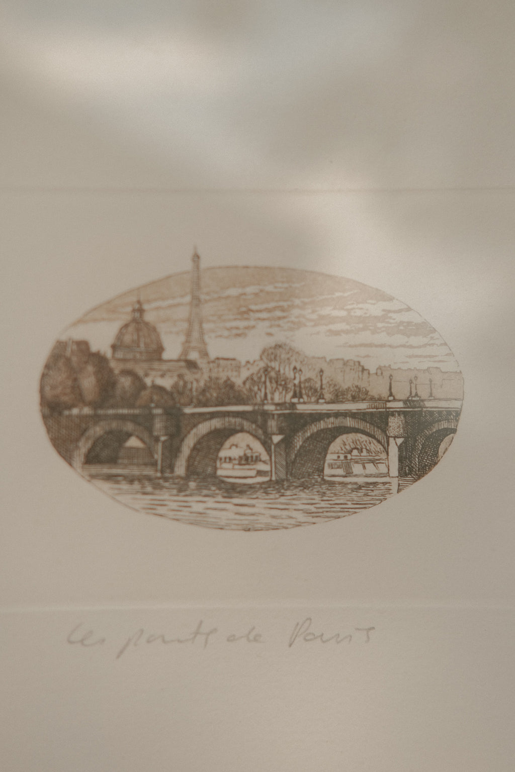 Andre Lavergne Signed Paris Etching Triptych