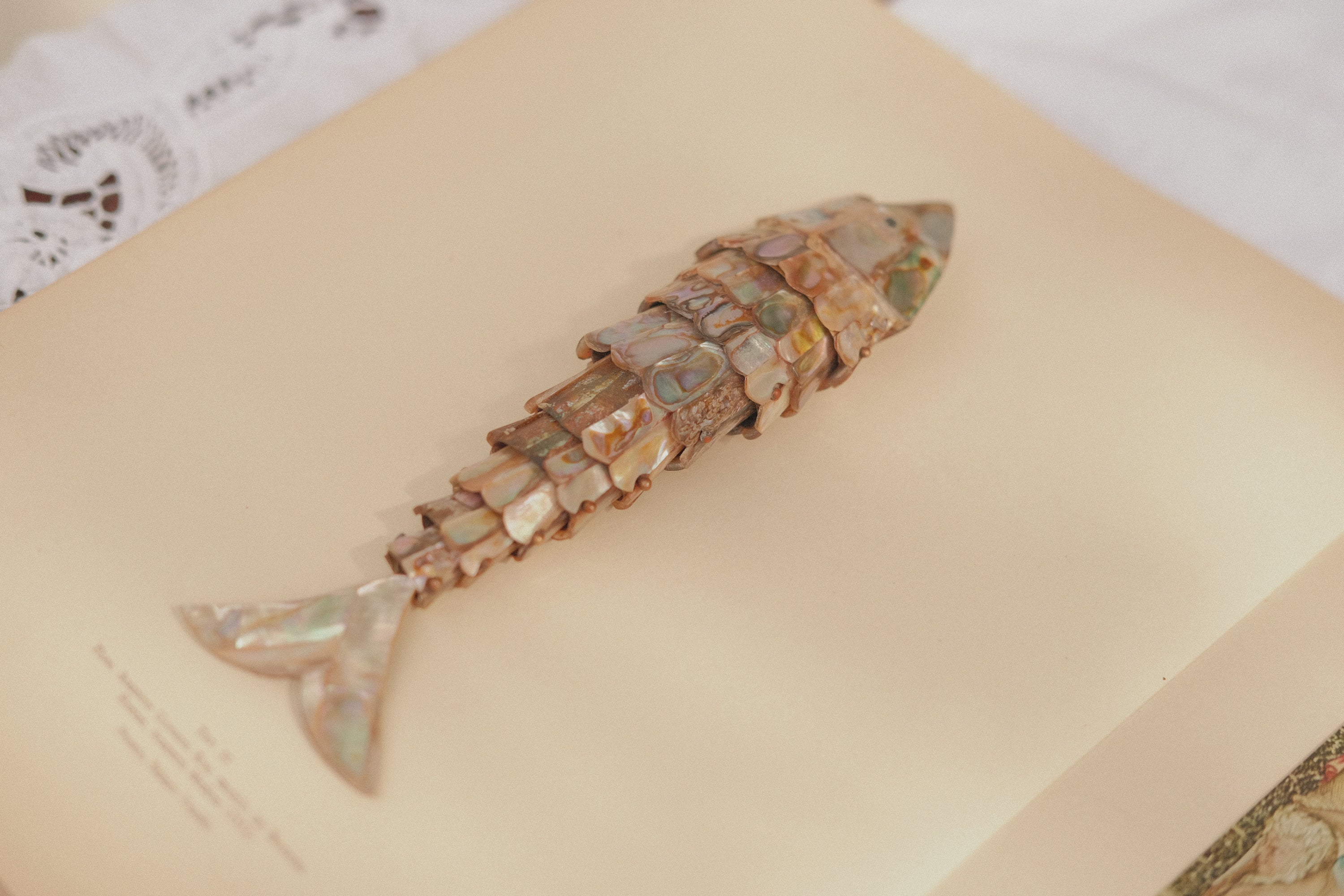 Abalone Shell Articulated Fish Bottle Opener