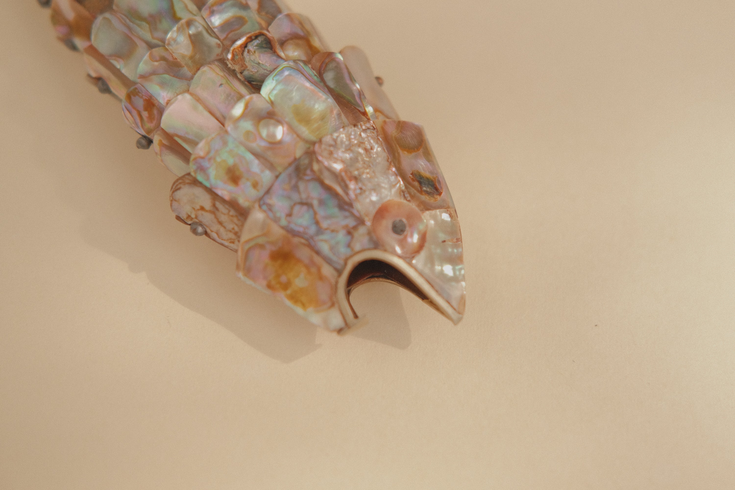 Abalone Shell Articulated Fish Bottle Opener