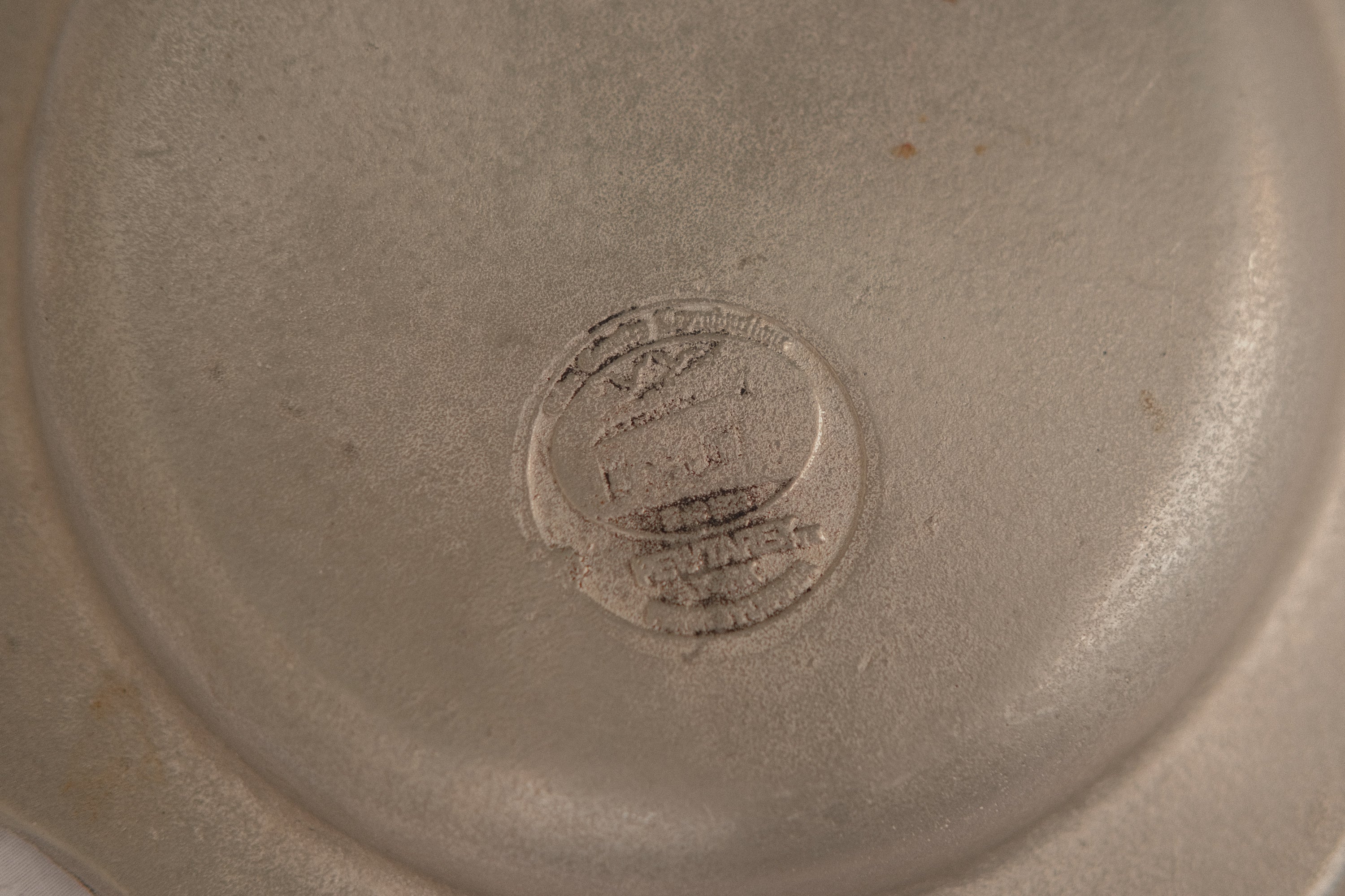 Scalloped Pewtarex Serving Bowl