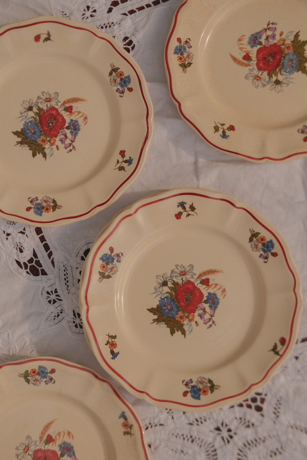 French Floral Side Plate