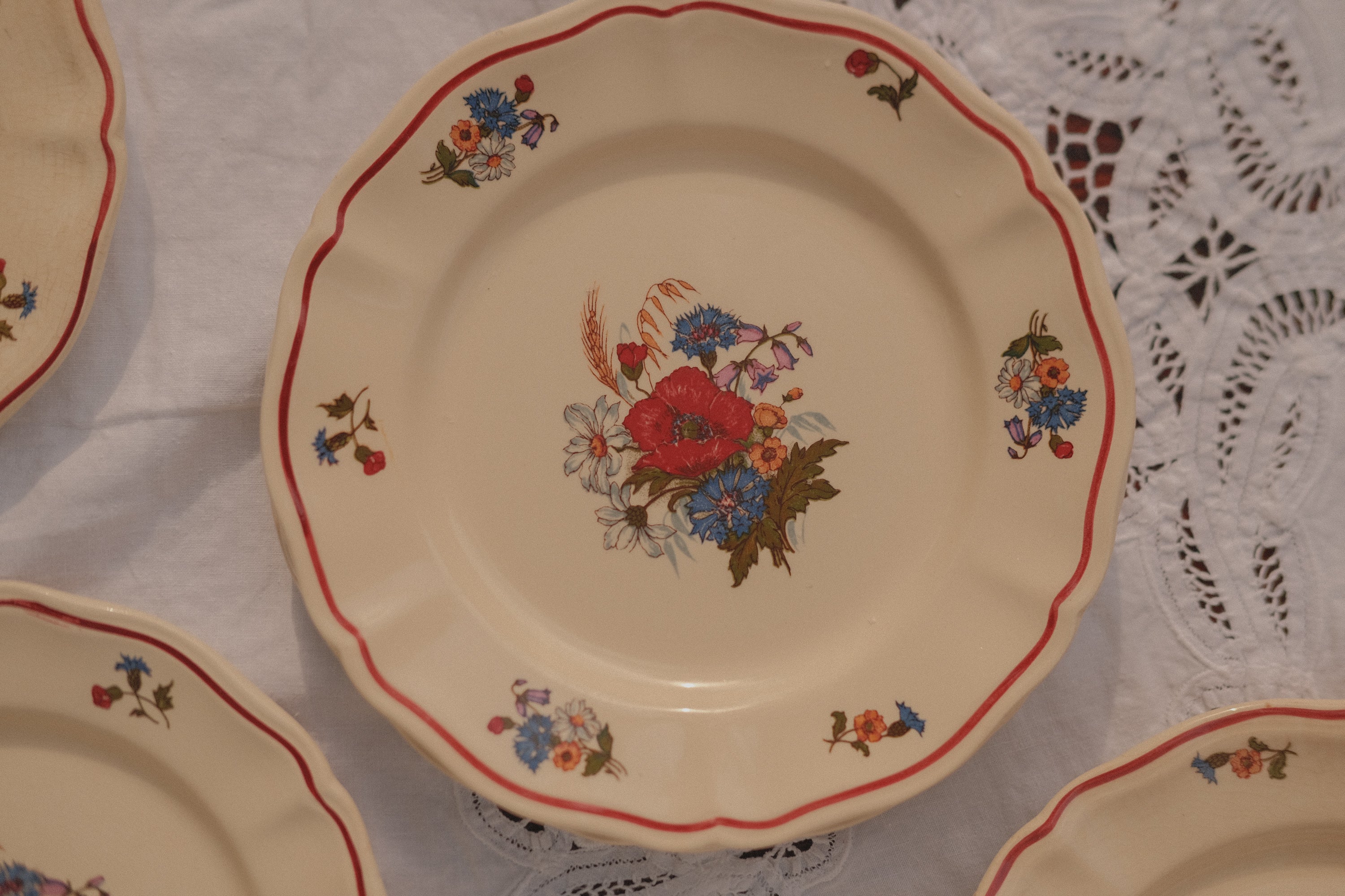 French Floral Side Plate