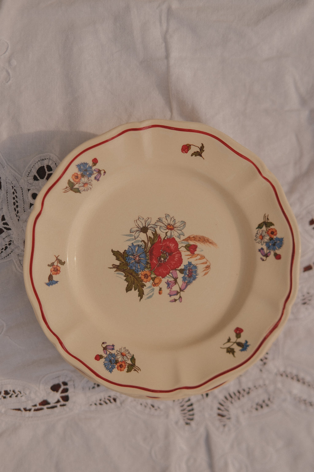 French Floral Side Plate
