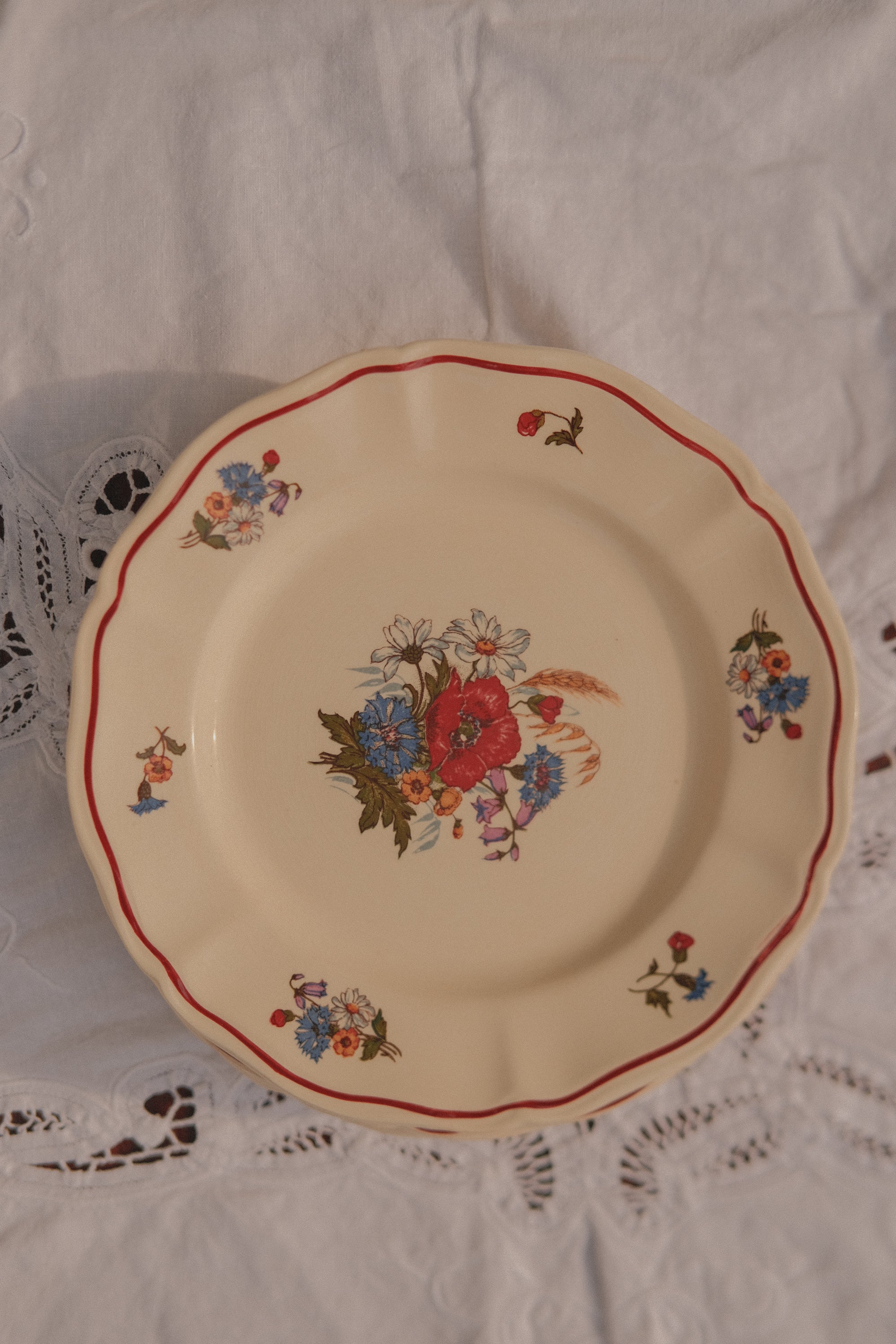 French Floral Side Plate
