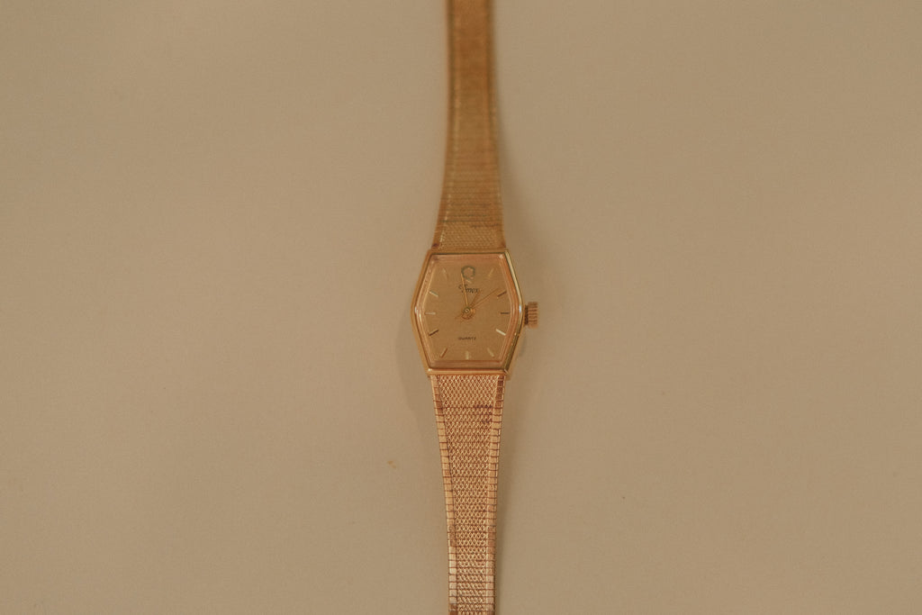 Gold Tone Timex Quartz Watch