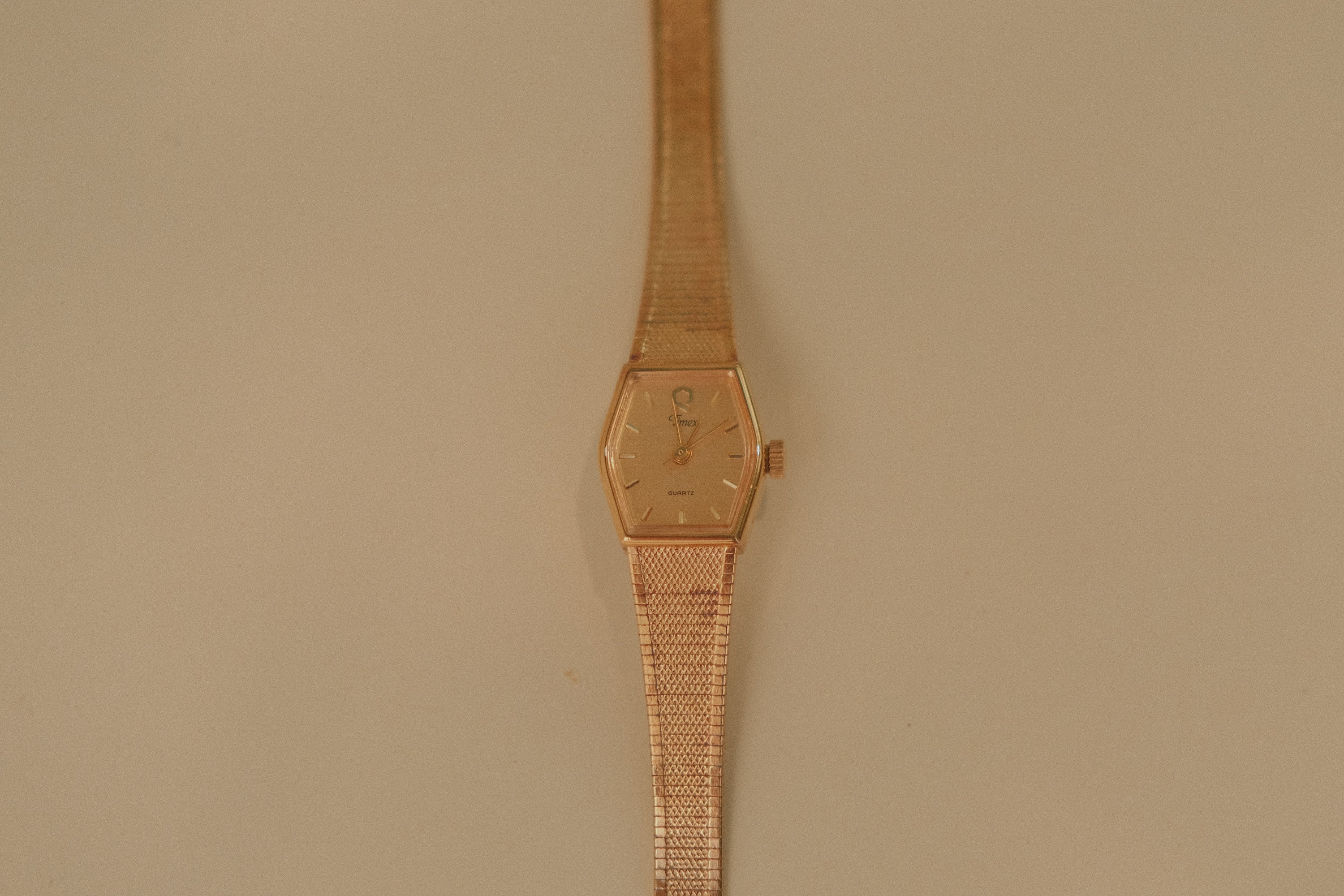 Gold Tone Timex Quartz Watch