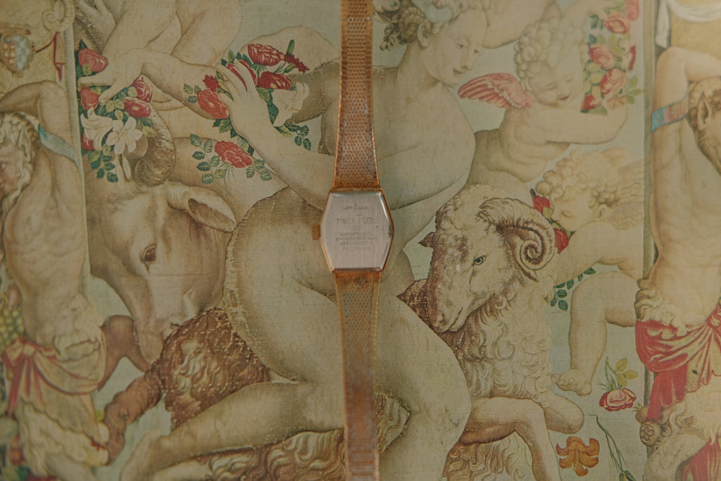 Gold Tone Timex Quartz Watch