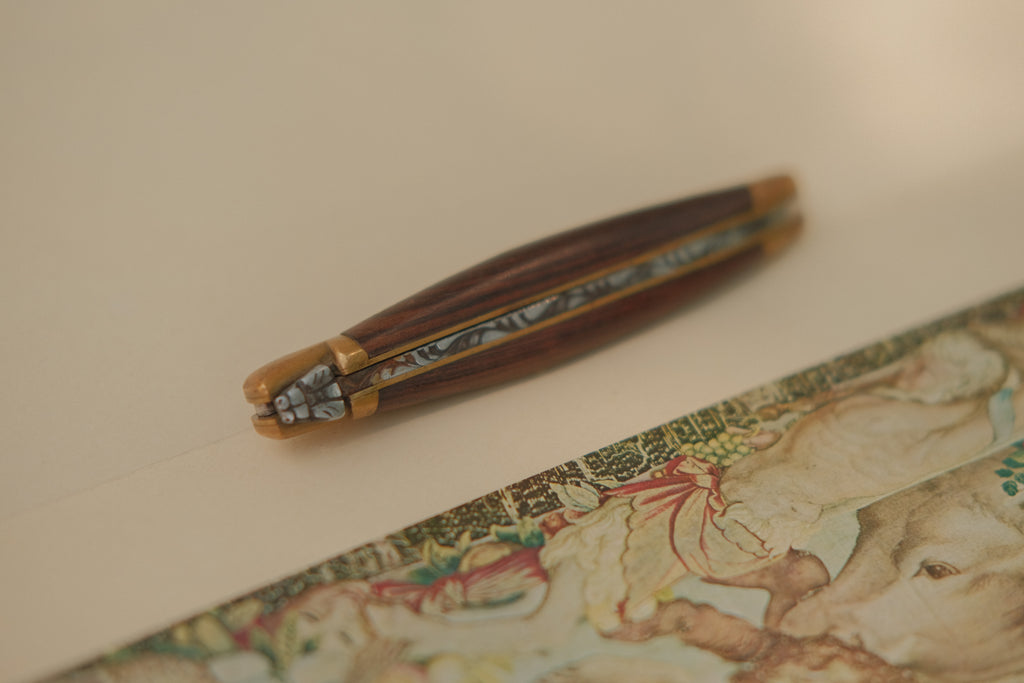 French Laguiole Knife w/ Romantic Engraving