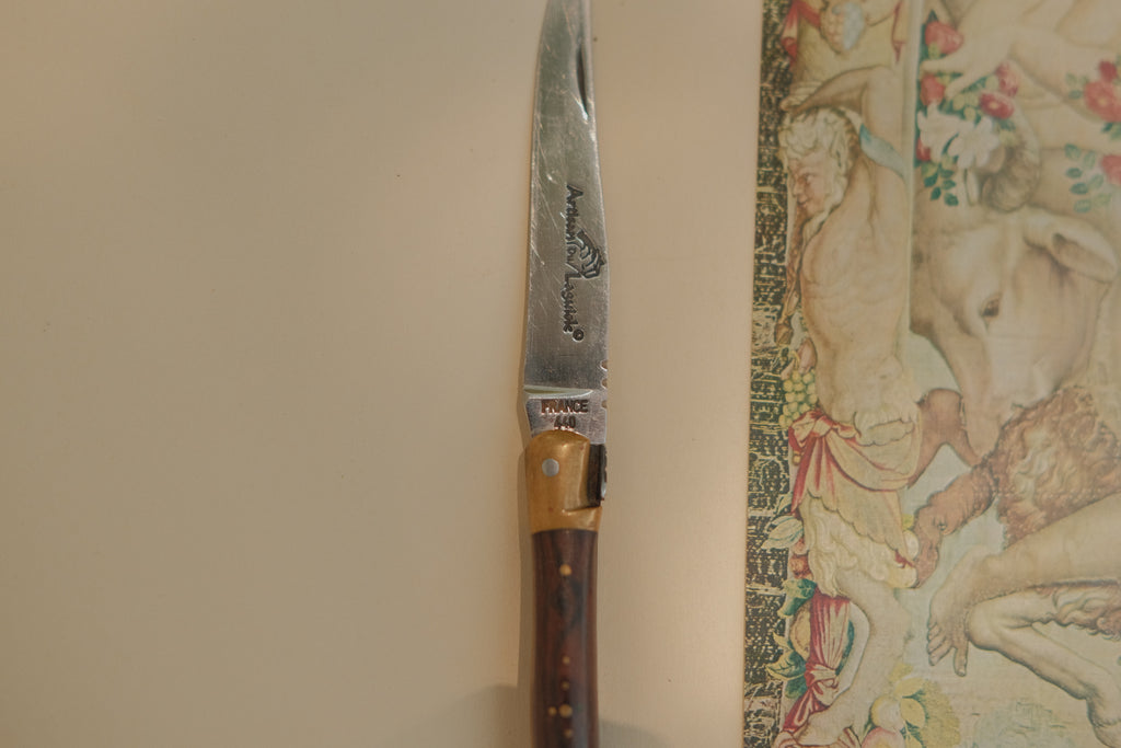 French Laguiole Knife w/ Romantic Engraving