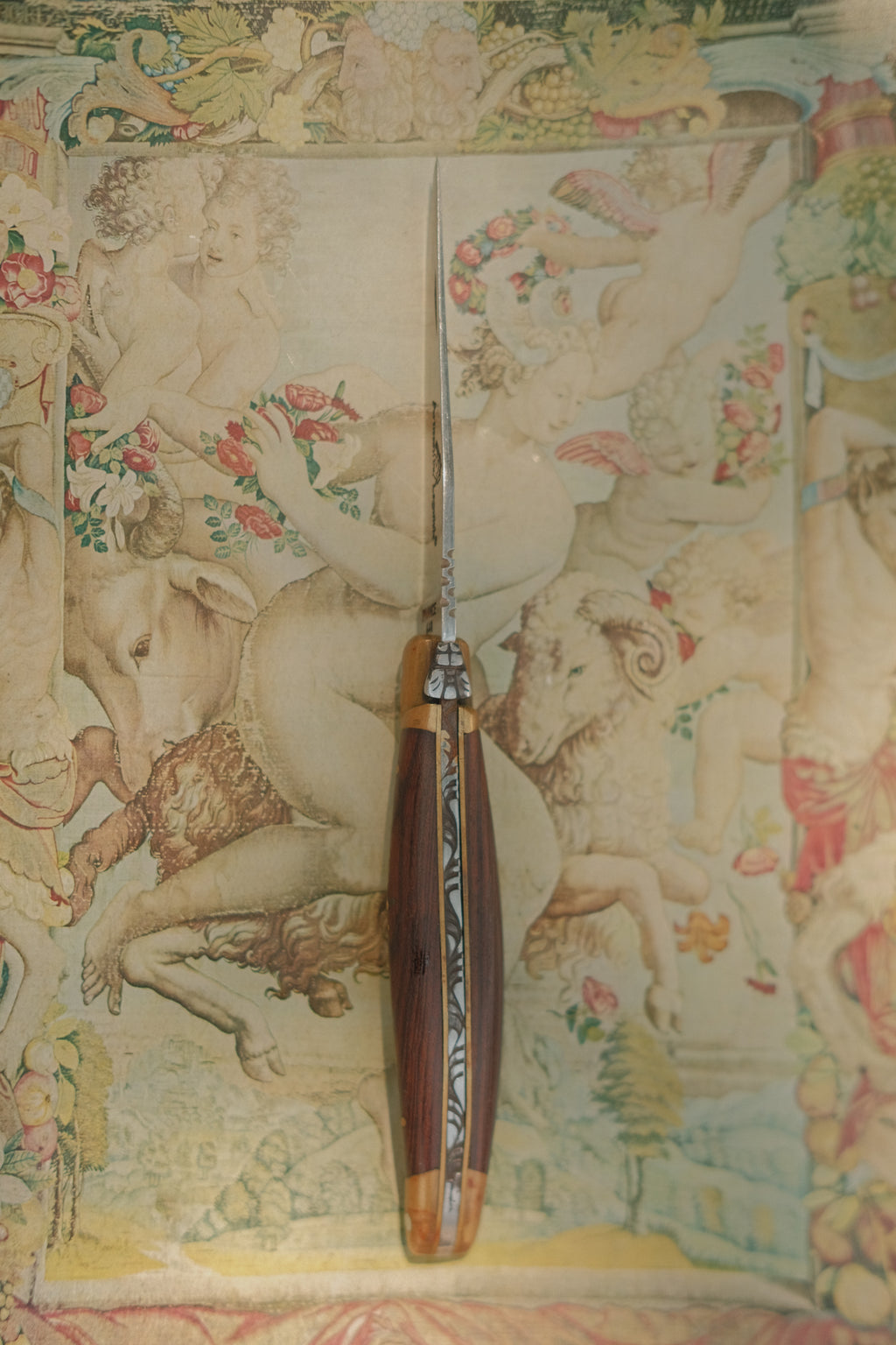 French Laguiole Knife w/ Romantic Engraving
