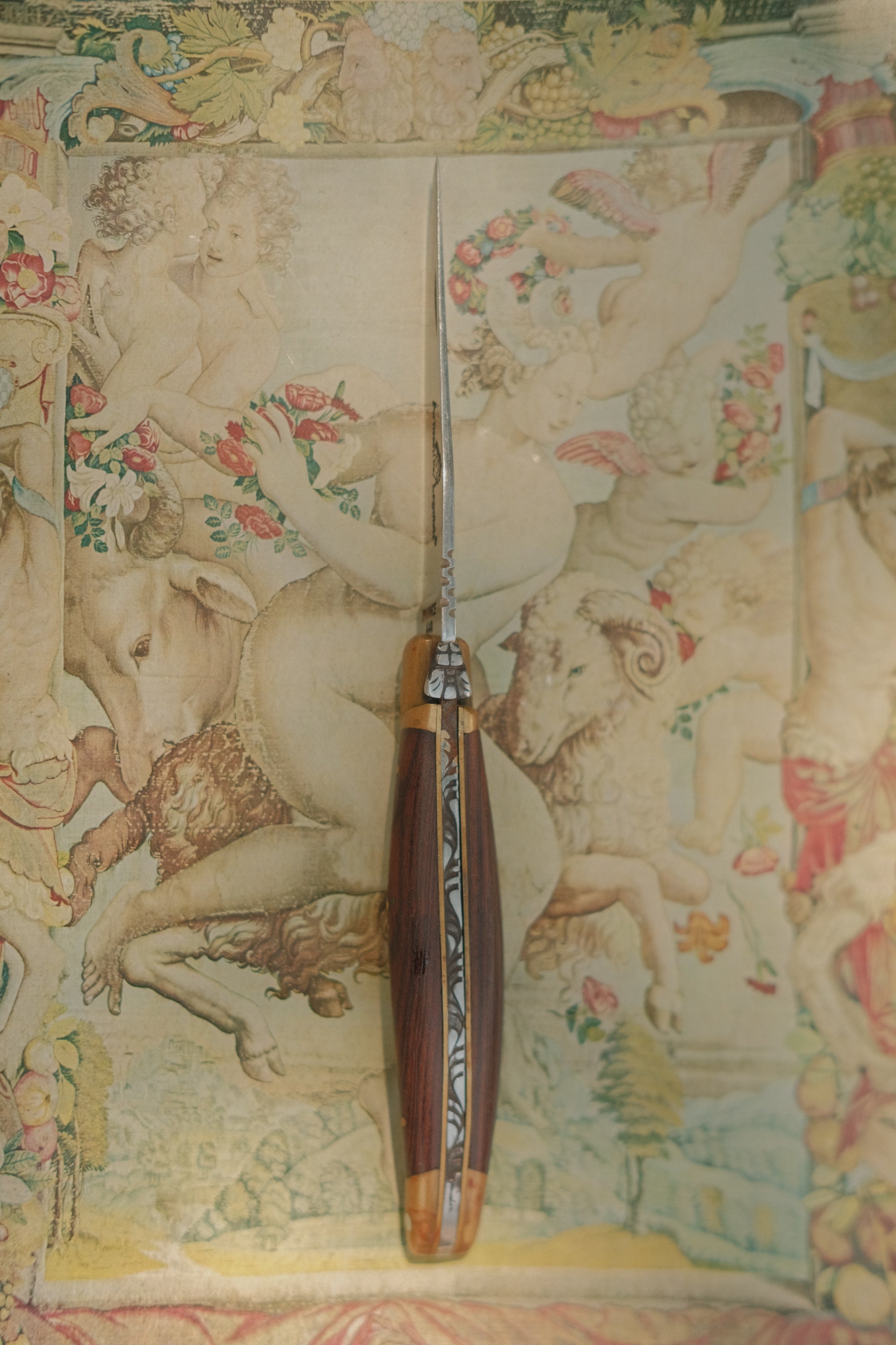 French Laguiole Knife w/ Romantic Engraving