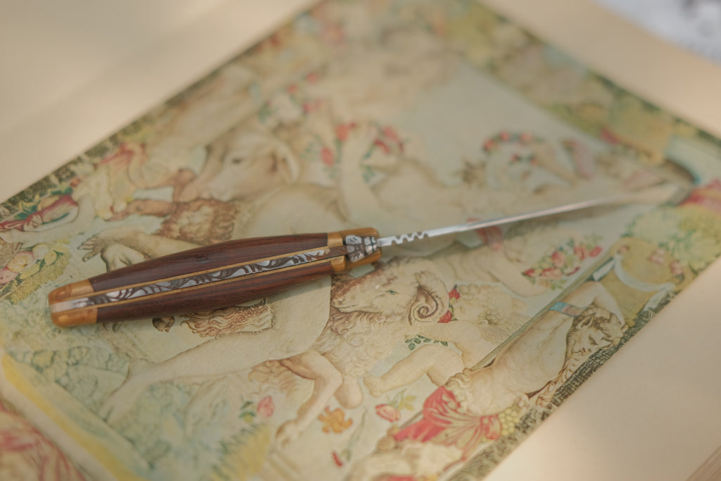 French Laguiole Knife w/ Romantic Engraving