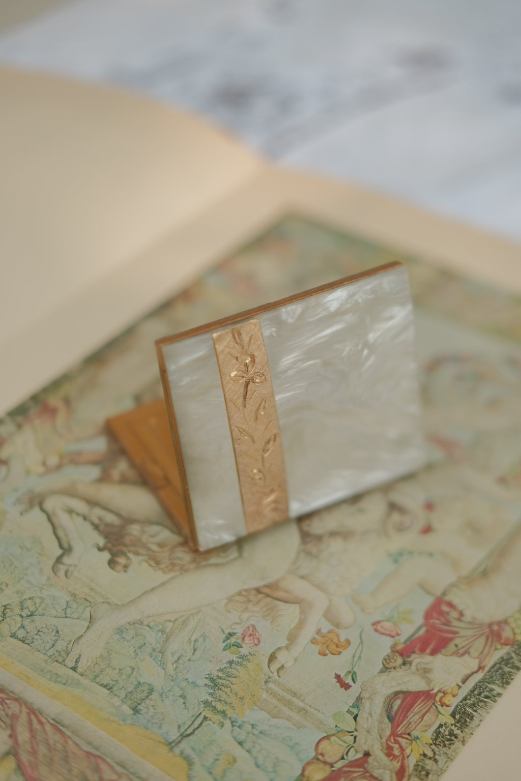 1950's Marhill Mother of Pearl Compact