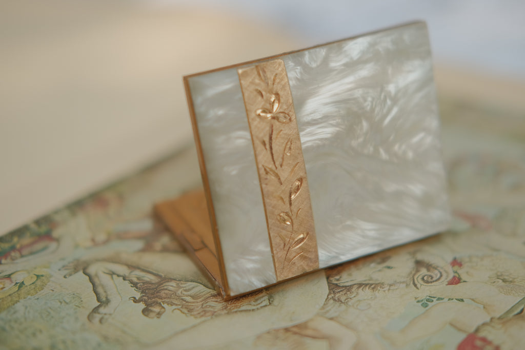 1950's Marhill Mother of Pearl Compact