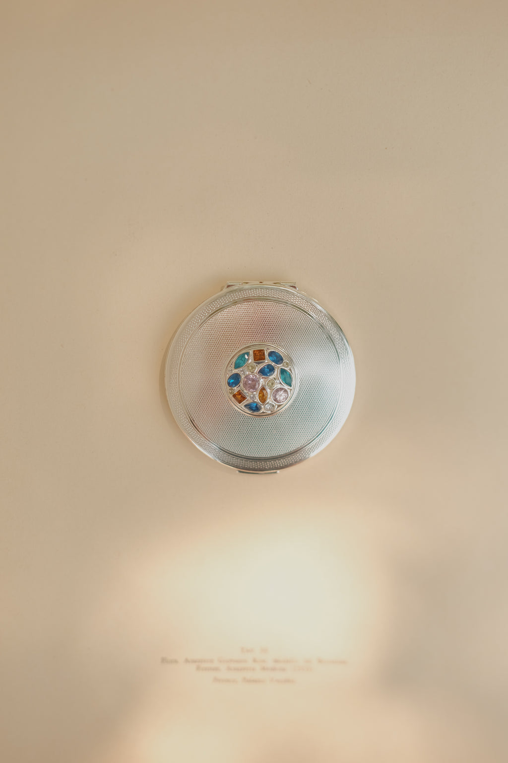 Stratton Silver Plated Jeweled Compact