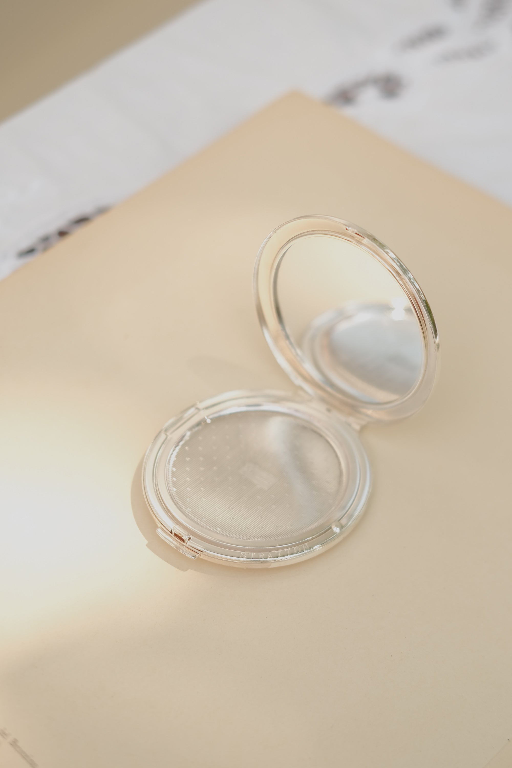 Stratton Silver Plated Jeweled Compact