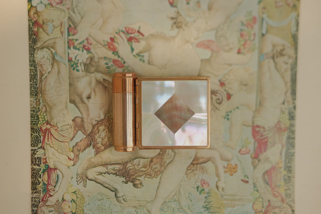 Majestic Mother of Pearl Lipstick Compact