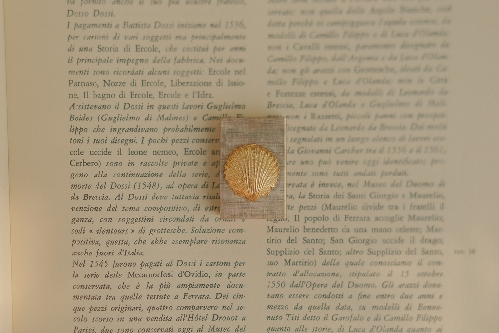 Swedish Gold Tone Shell Matchbox