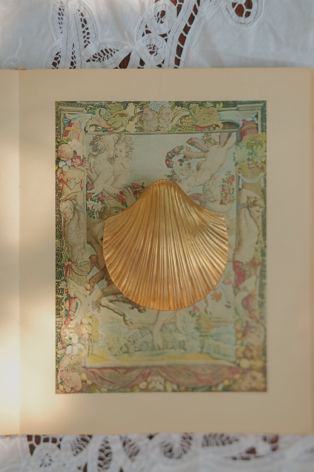 Brass Shell Trinket Box