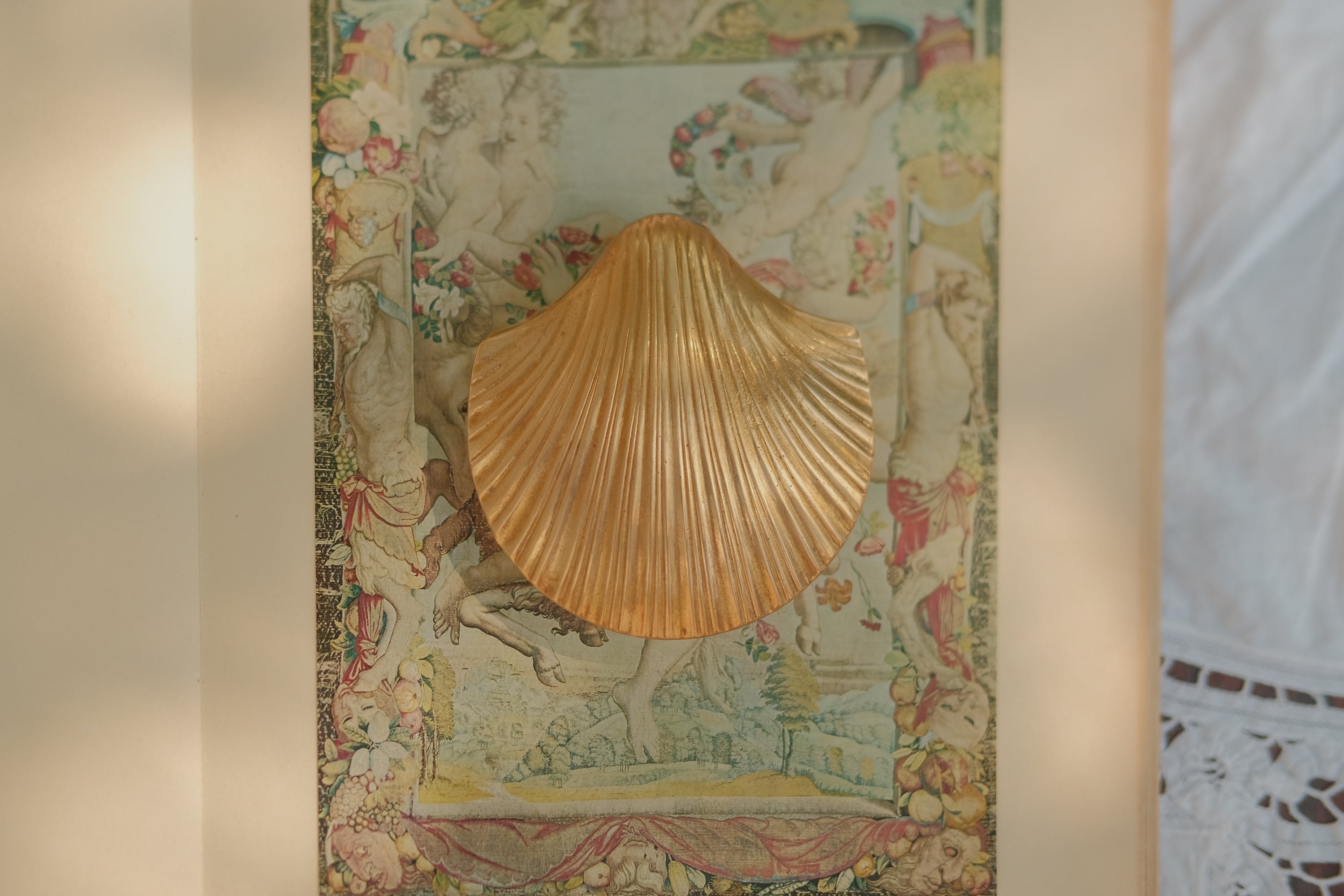 Brass Shell Trinket Box