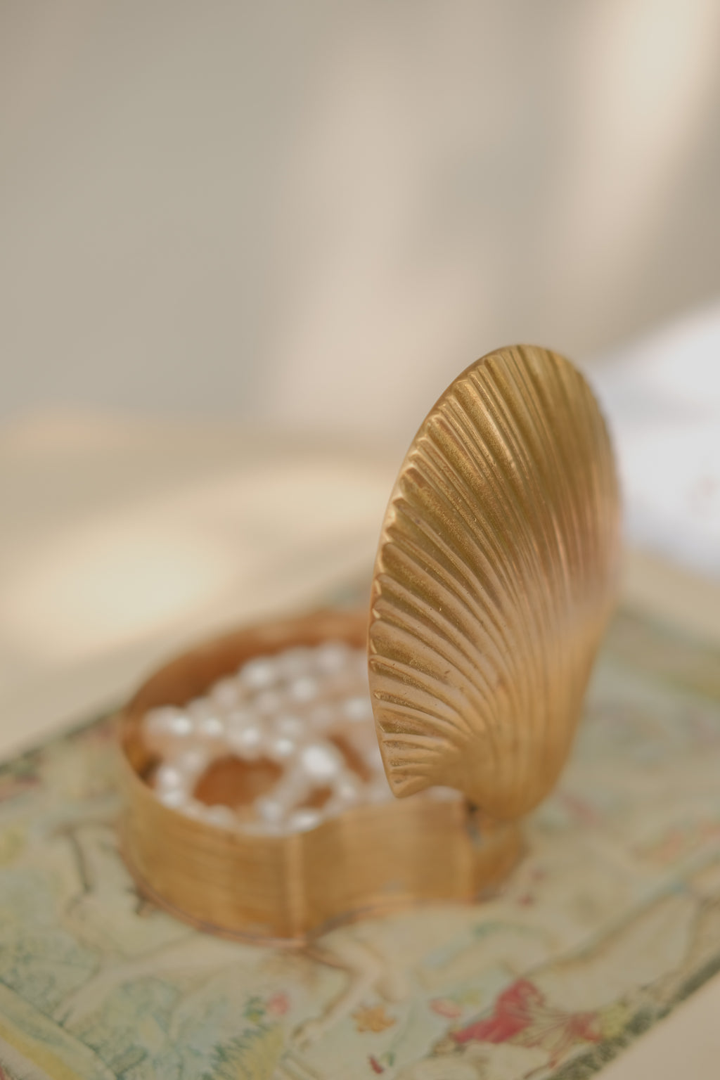 Brass Shell Trinket Box