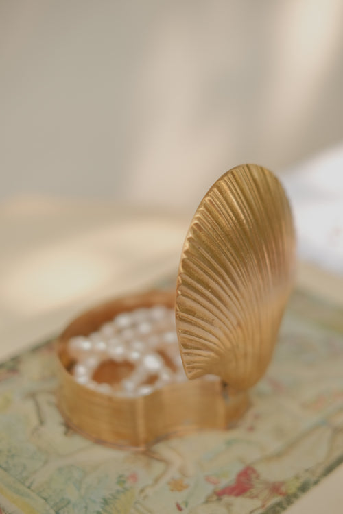 Brass Shell Trinket Box