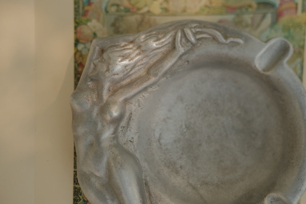 Art Nouveau Nude Figural Ashtray